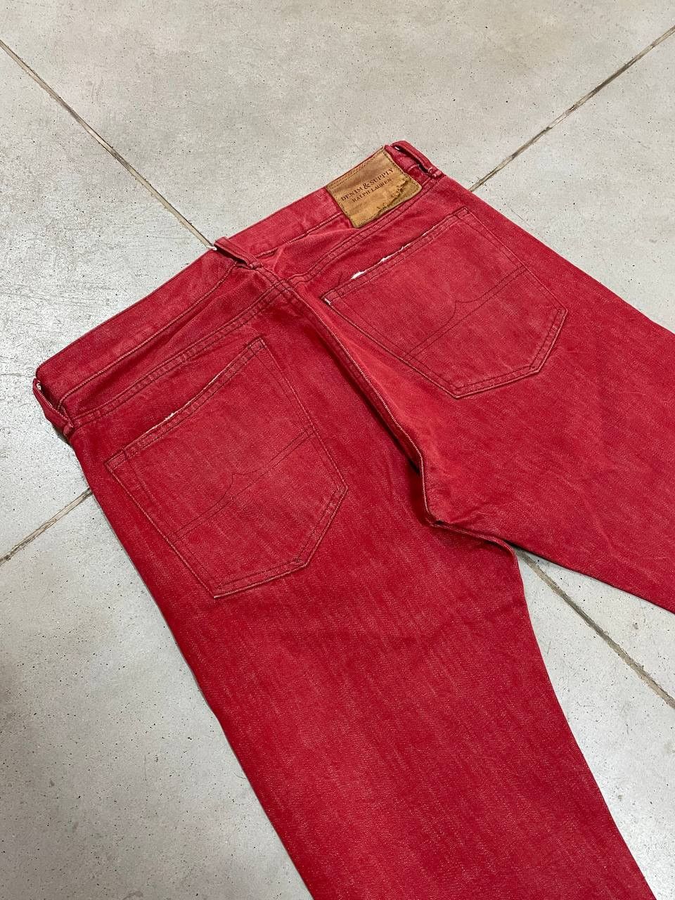 image of Denim And Supply Ralph Lauren x Polo Ralph Lauren Nice Design Vintage Polo Ralph Laurent Jeans Red 