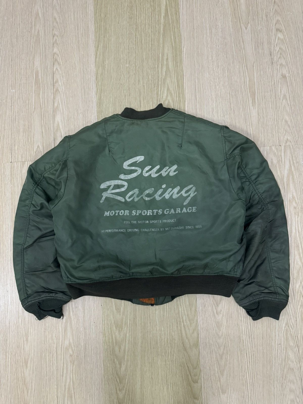 Vintage Vintage Sun Racing Motor Sports Garage Japan bomber Size US L / EU 52-54 / 3 - 2 Thumbnail