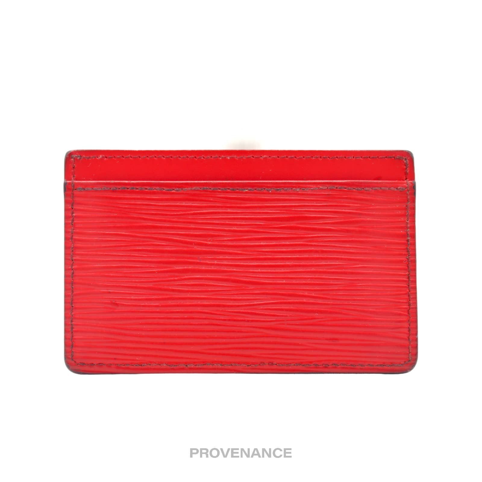 Louis Vuitton 🔴 Louis Vuitton Card Holder Wallet Red Epi Leather