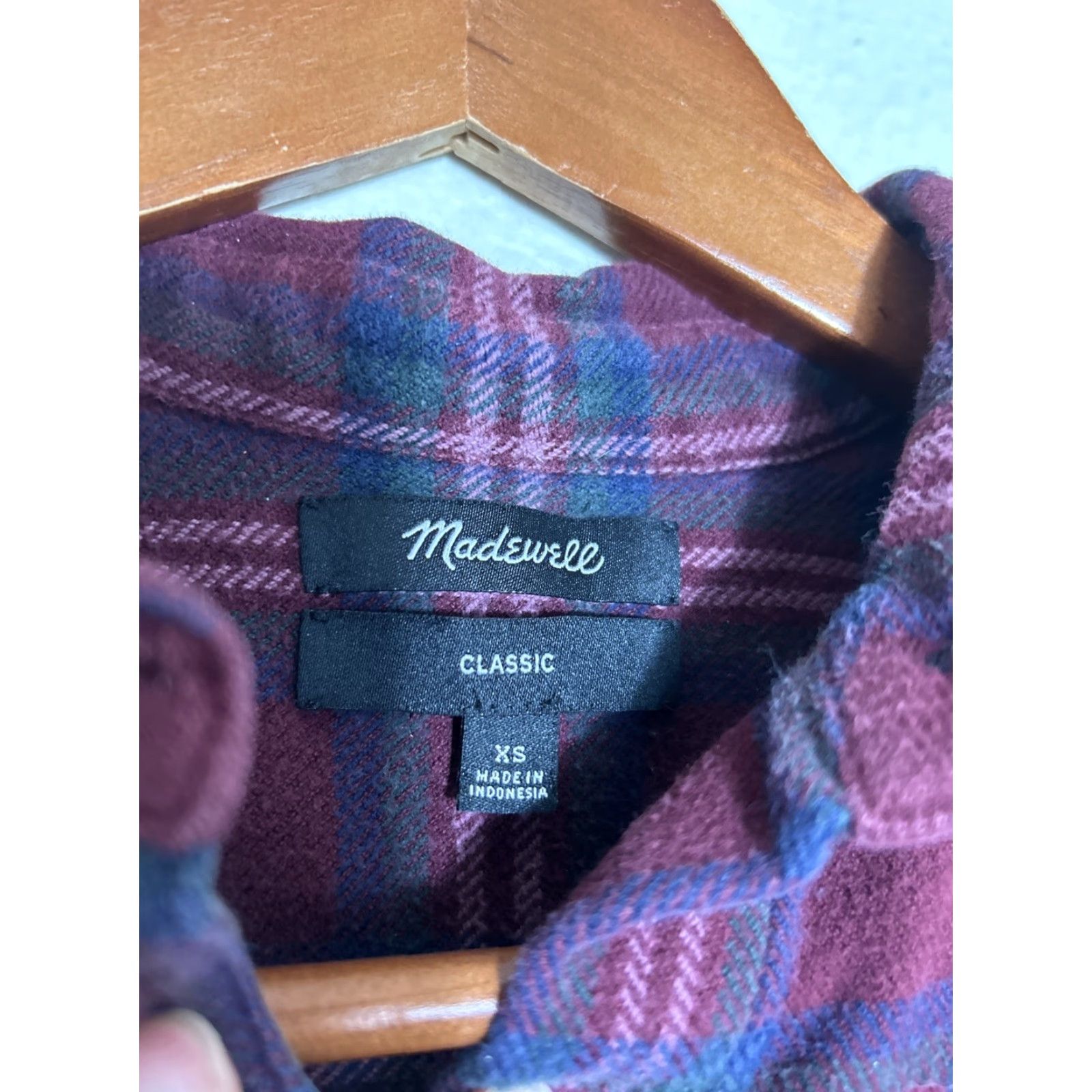 Madewell Madewell Womens Red Flannel Ex-Boyfriend Shirt Plaid Top XS Long Sleeve Button-Up Casual Classic 100% Cotton Womens Regular Size XS Red Flannel Shirt Size XS / US 0-2 / IT 36-38 - 7 Thumbnail