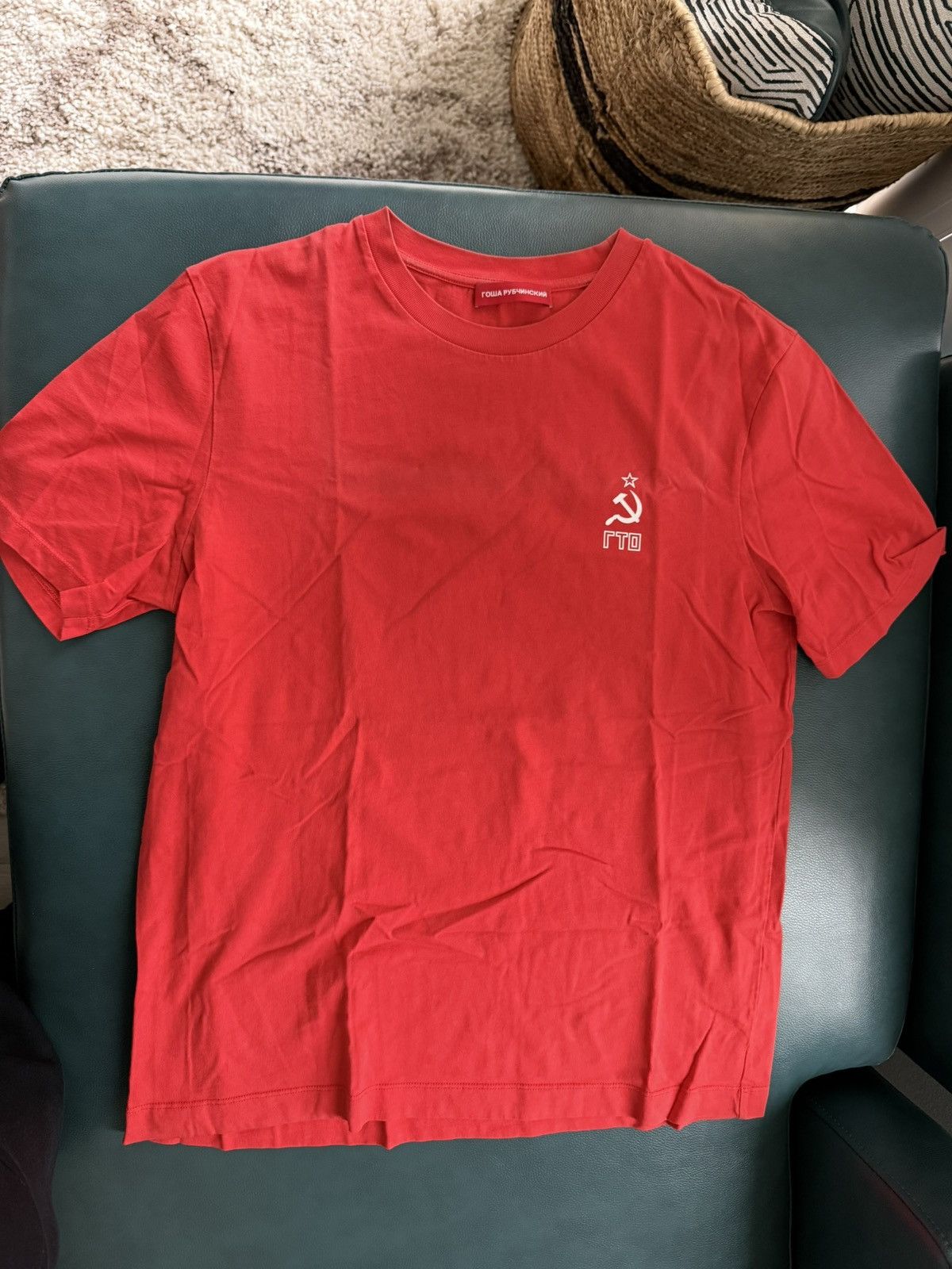 Gosha Rubchinskiy Gosha Rubchinskiy Tee hammer and sickle Size US M / EU 48-50 / 2 - 1 Thumbnail