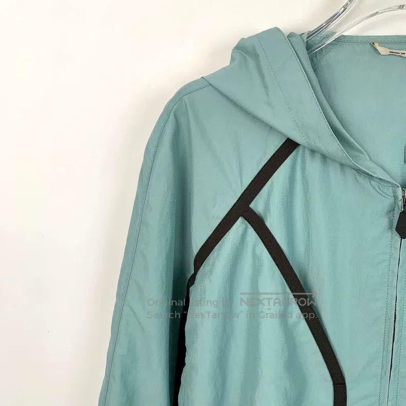 Hermes Hermes Light Blue Geometric Lines Hooded Zipper Jacket Size US M / EU 48-50 / 2 - 3 Thumbnail