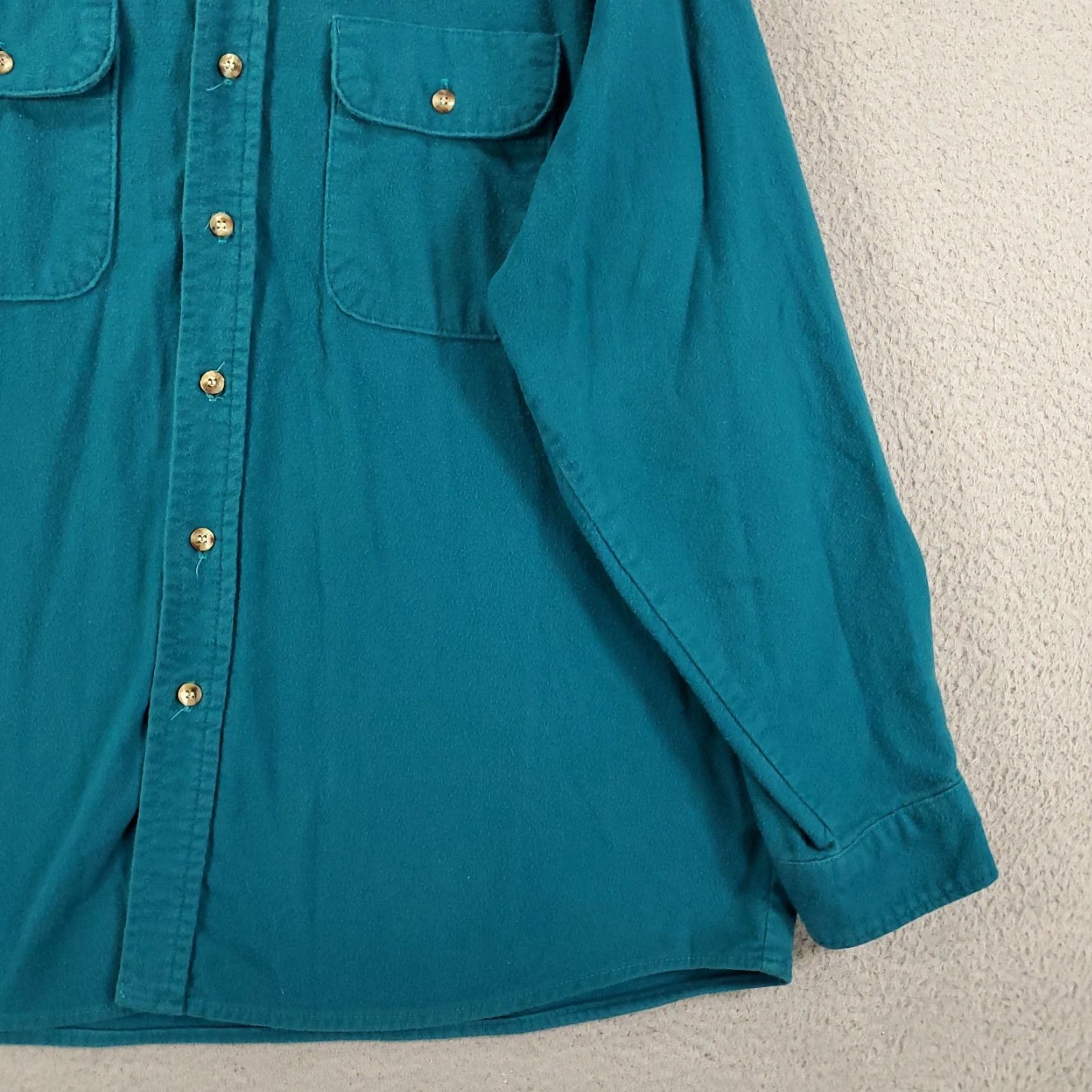 Altea Five Brothers Shirt Mens 2XL Teal Blue Button Up Chamois Flannel Cotton Long Sleeve Vintage: No? Size US XXL / EU 58 / 5 - 5 Thumbnail