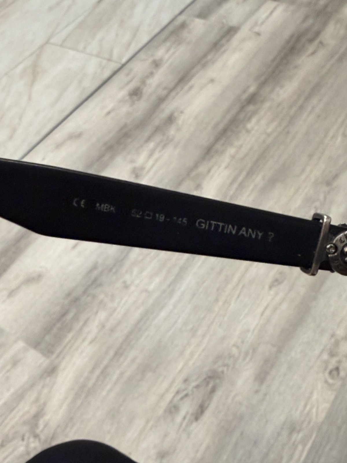 Chrome Hearts Chrome Heart Glasses “GITTIN ANY?” Size ONE SIZE - 6 Thumbnail