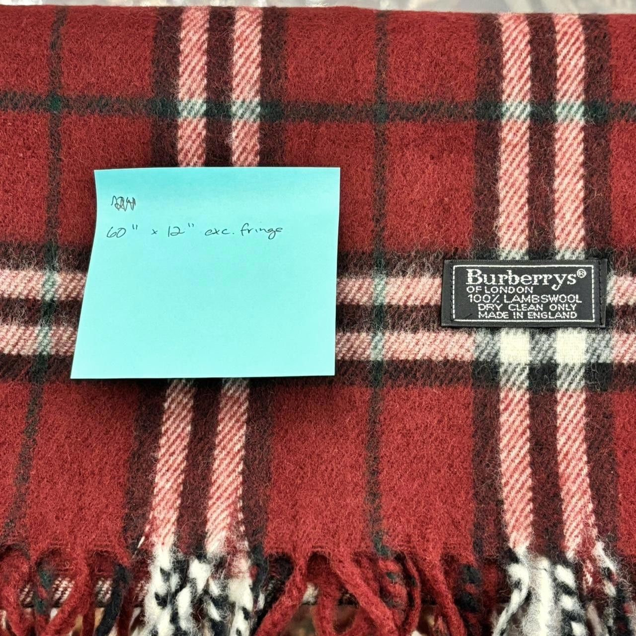 Burberry Burberry 100% Lambswool Nova Check Scarf Size ONE SIZE - 5 Thumbnail