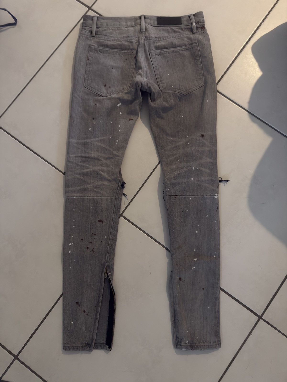 Fear of God Fear of God x Union Paint-splatter Denim 29 Selvedge Denim Size US 29 - 2 Thumbnail
