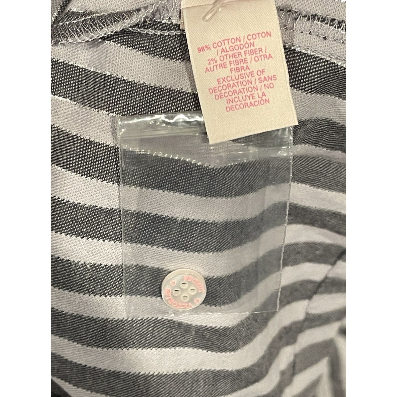 Victoria's Secret Victoria's Secret Pajama Top Striped Long Sleeve M Multicolor Cotton Blend Chiffon Button Shirt Women Size M / US 6-8 / IT 42-44 - 4 Thumbnail