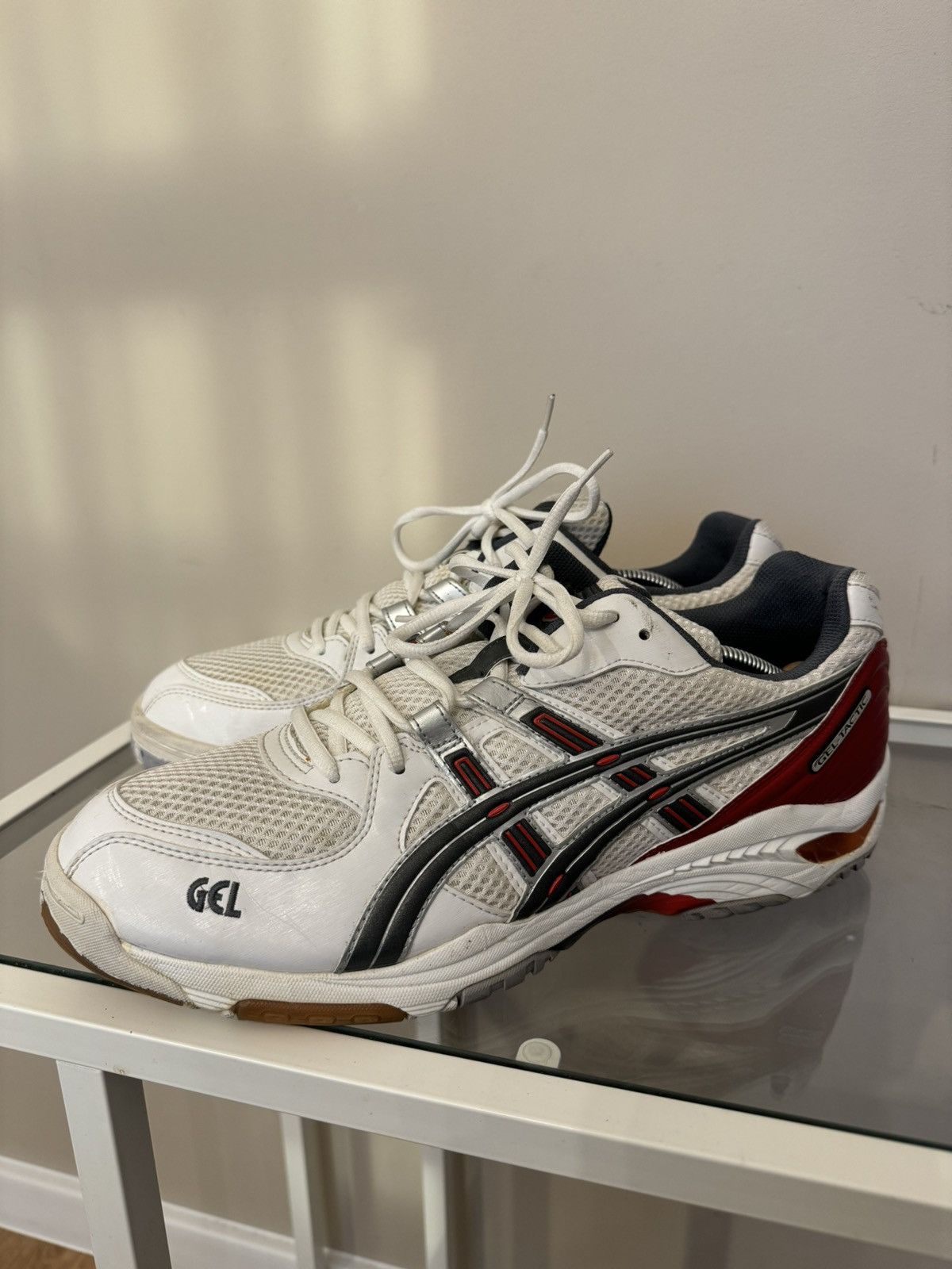 Asics × Vintage Asics white gel tactic sneakers vintage gorpcore 90s 00s Size US 12 / EU 45 - 3 Thumbnail