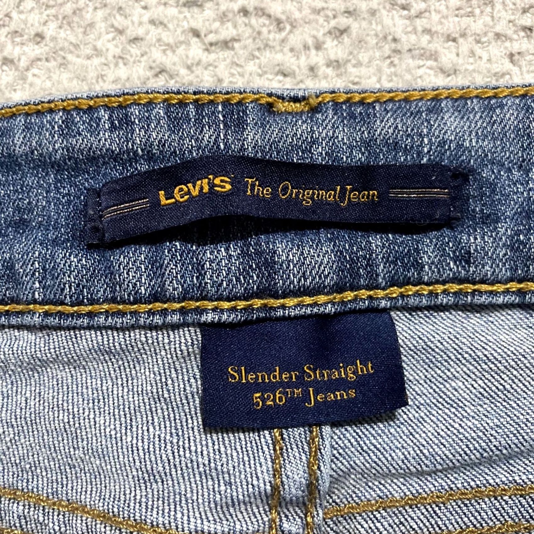 Levi's Levi's 526 Jeans Womens Blue Denim Medium Straight Mid Rise 10 Regular 30x31 5-Pocket Stretch Vintage: No Size 32" / US 10 / IT 46 - 3 Thumbnail