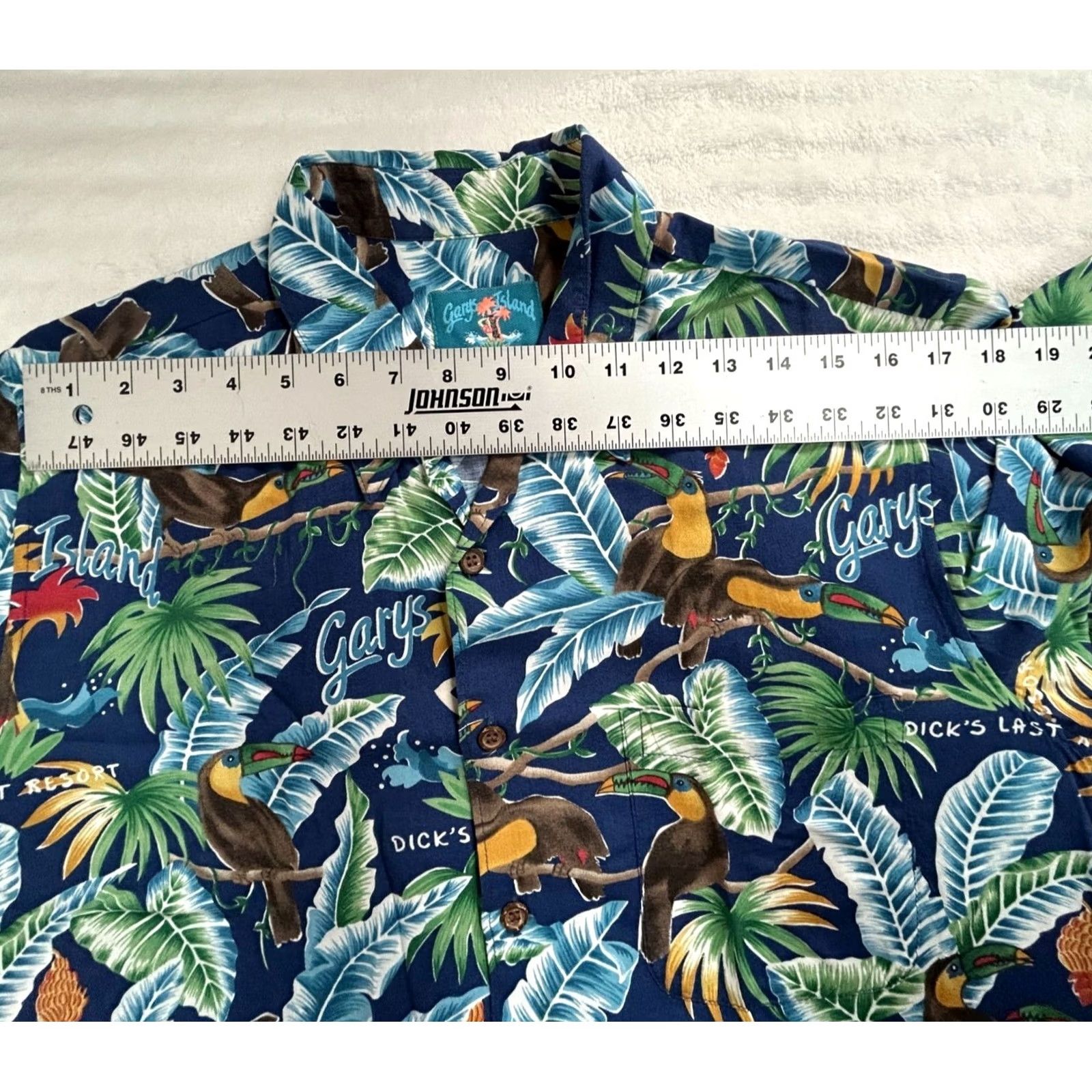Reyn Spooner VINTAGE Reyn Spooner Garys Island Hawaiian Shirt Medium Tropical Print Button-Up Size US M / EU 48-50 / 2 - 5 Thumbnail