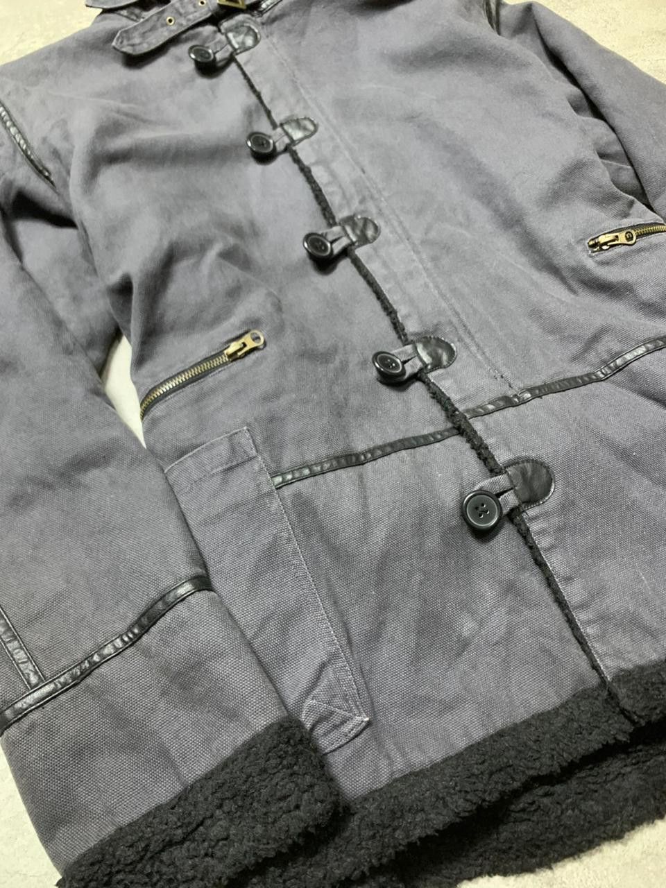 In The Attic Vintage Bicol Bird - Fur Hooded Jacket Size US XL / EU 56 / 4 - 3 Thumbnail