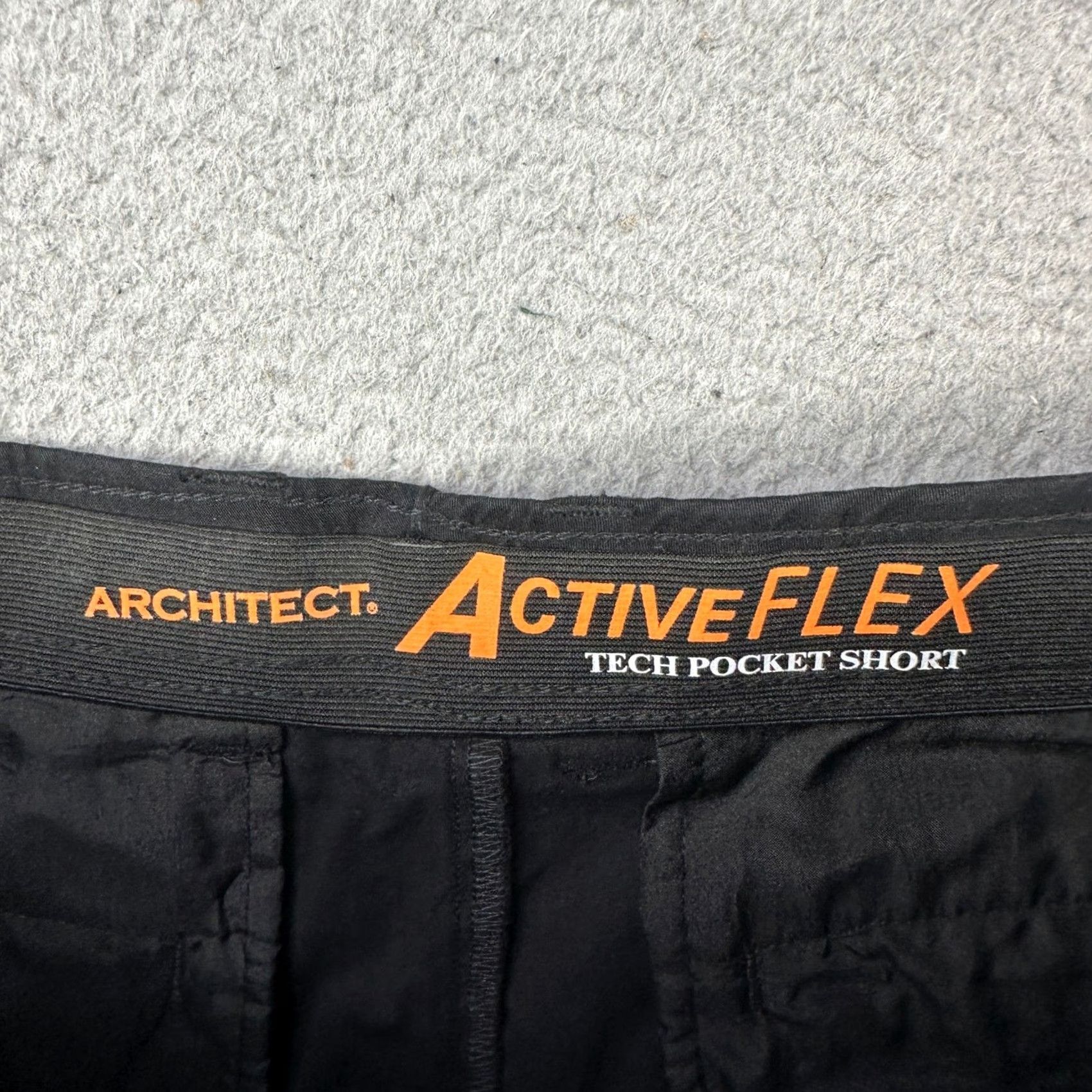 Architect Architect Active Flex Mens Tech Pocket Shorts 42 Black Flat Front Stretch NEW Size US 42 / EU 58 - 4 Thumbnail