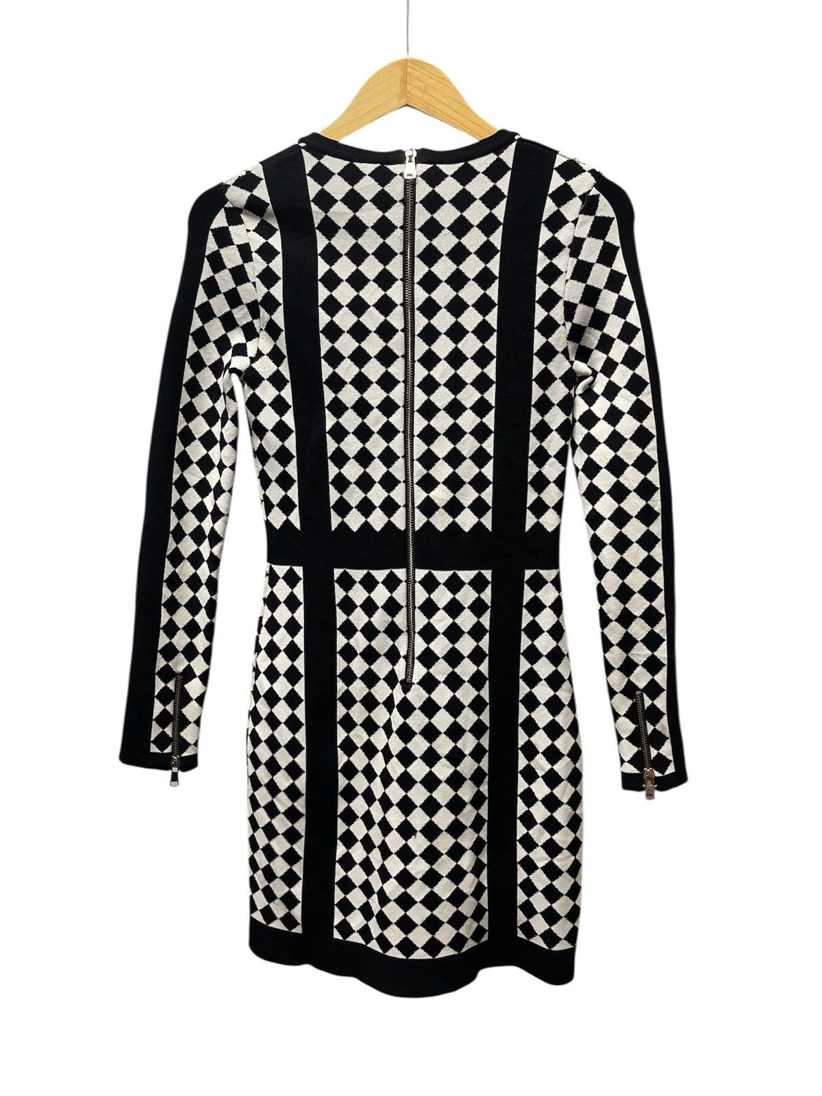 Balmain BALMAIN Mini Dress Whit a Geometric Pattenr Size S / US 4 / IT 40 - 6 Thumbnail