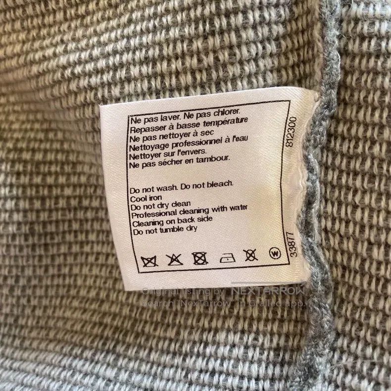 Chanel Chanel Gray lion inlaid cashmere round-neck long-sleeved k Size S / US 4 / IT 40 - 7 Thumbnail