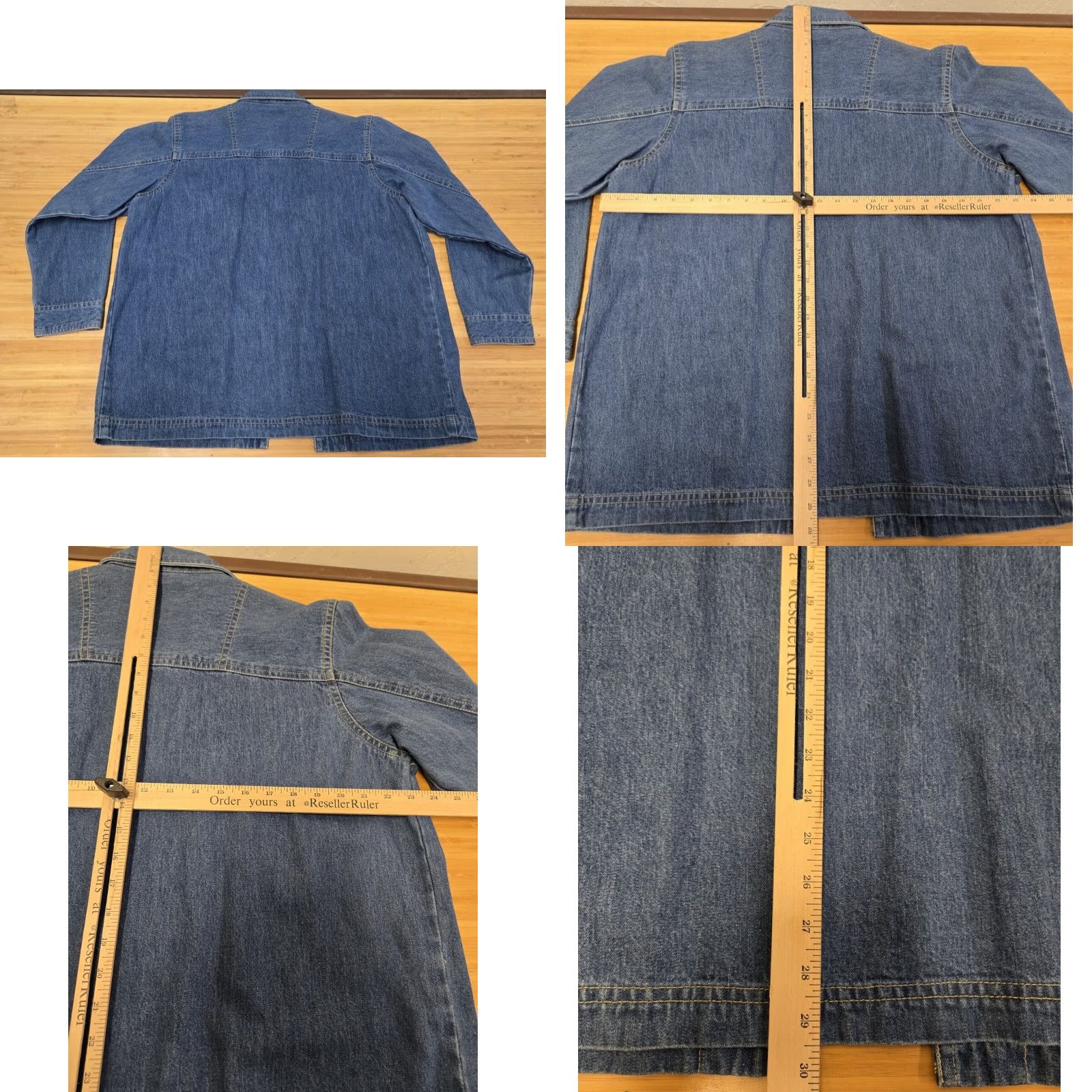 Denime VINTAGE Cabin Creek Denim Jacket Petite Large Womens Full of Pins 90s Blue Autumn Winter Spring Casual Workwear Travel Size L / US 10 / IT 46 - 9 Thumbnail