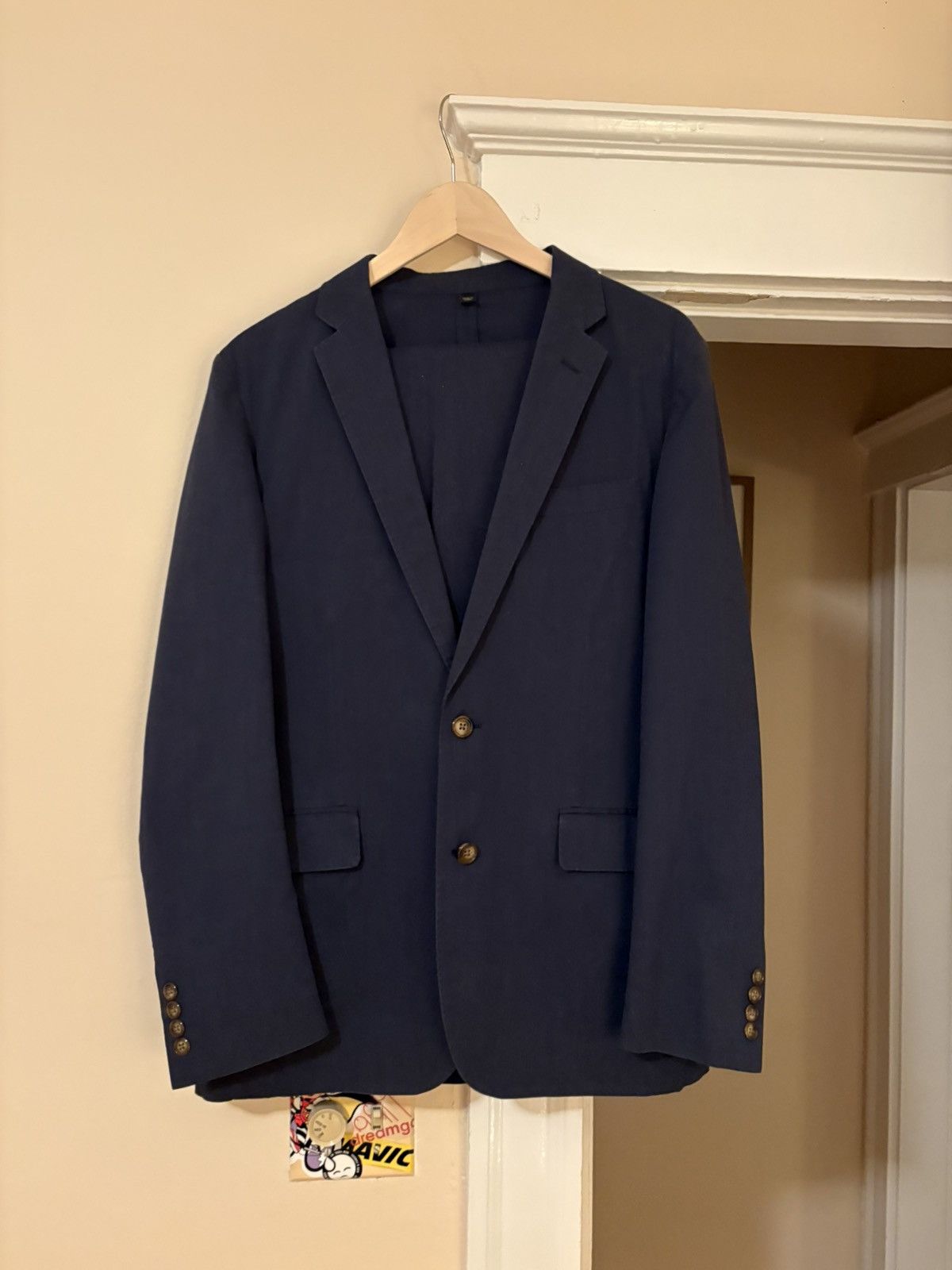 J.Crew summer suit, Ludow Somelos, navy