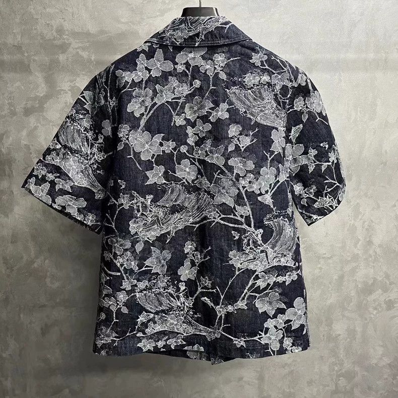 Louis Vuitton Louis Vuitton Black Floral Short Sleeve Shirt-2506 Size US XL / EU 56 / 4 - 5 Thumbnail