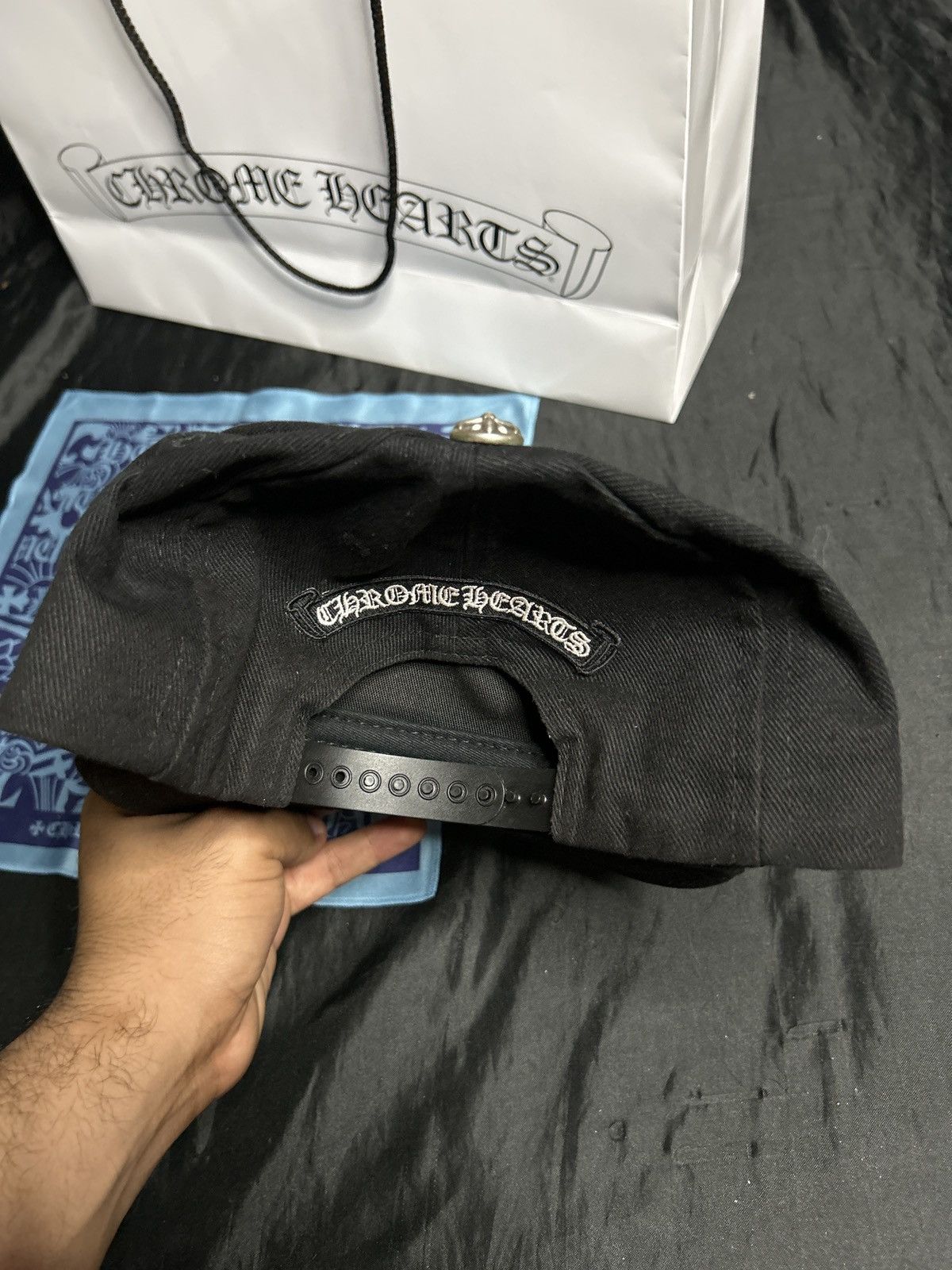 Chrome Hearts Chrome Hearts RS3 Dagger BaseBall Hat Size ONE SIZE - 3 Thumbnail