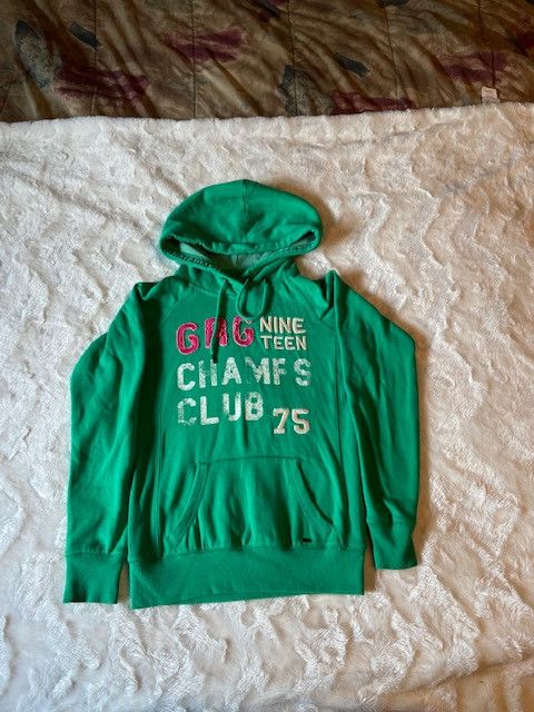 Garage Garage Green Hoodie Size Ladies Junior XS Size XS / US 0-2 / IT 36-38 - 2 Thumbnail