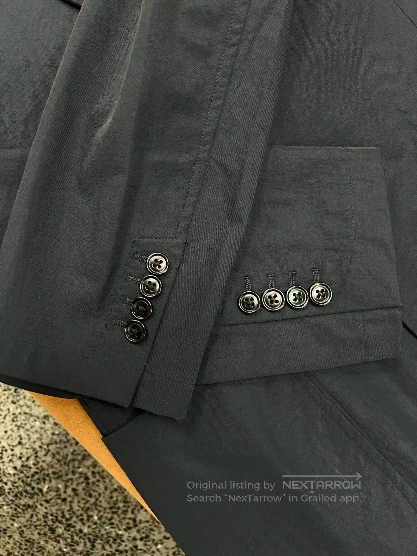 Hermes Hermes Men's Blue Solid Blazer. Size US S / EU 44-46 / 1 - 3 Thumbnail