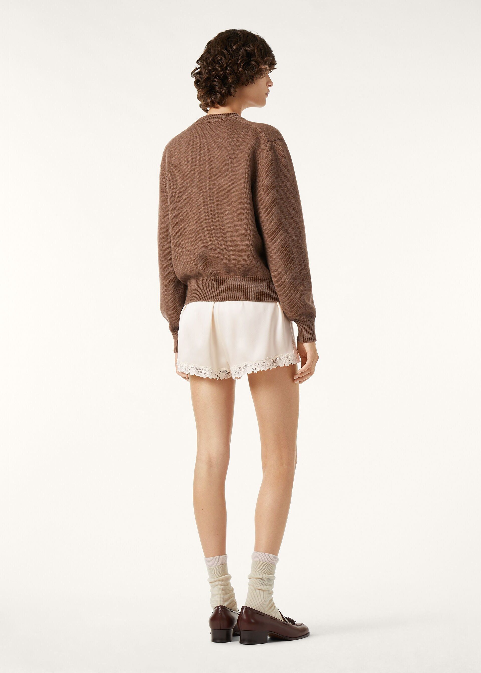 Loro Piana os11x0426 FAQ9314 Classic Crewneck Sweater Rustic Brown Mel Size M / US 6-8 / IT 42-44 - 5 Thumbnail