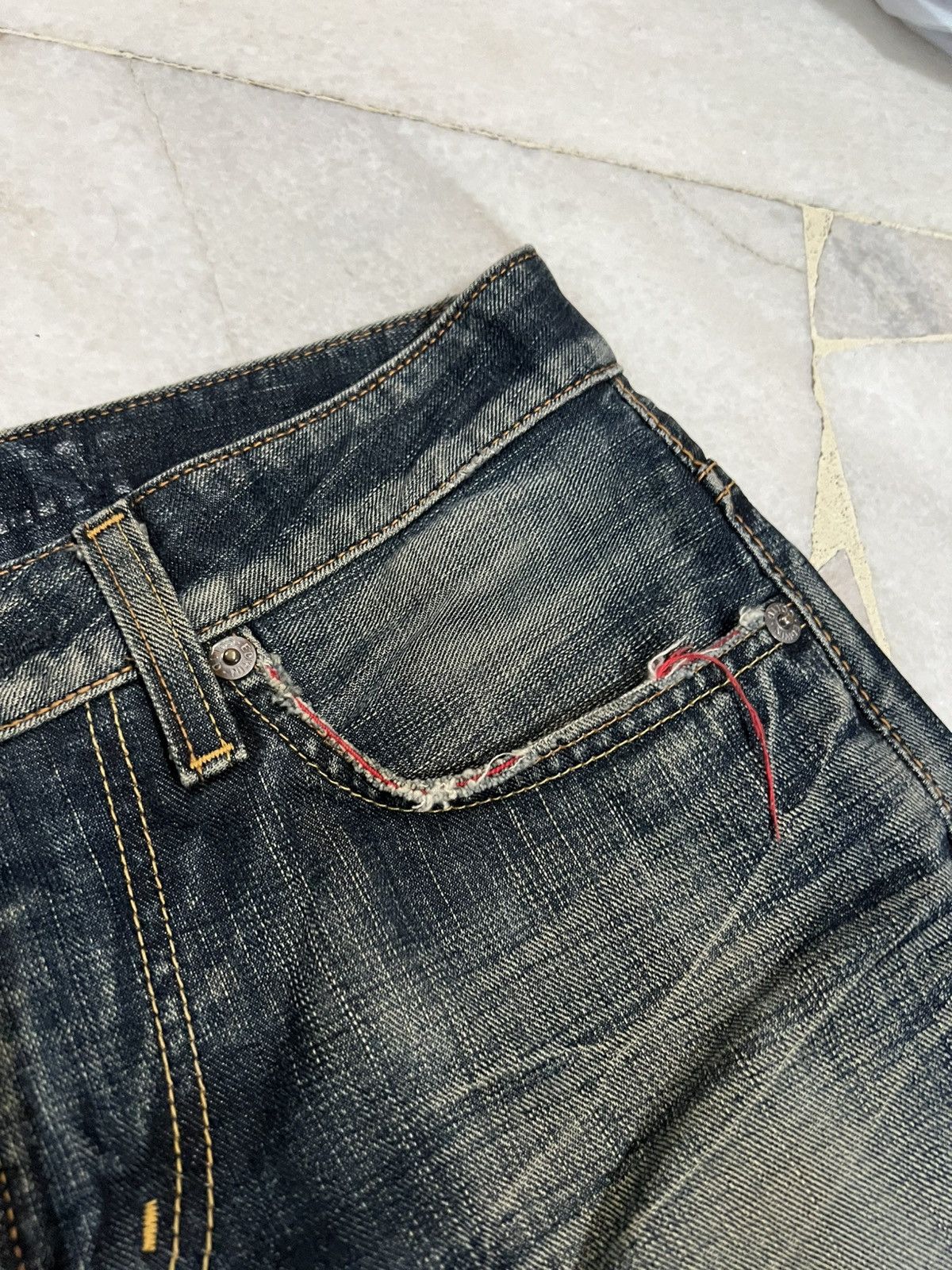 Edwin × Japanese Brand FLARE 90’S EDWIN 503 BLUE TRIP DISTRESS JEANS Size US 31 - 11 Thumbnail