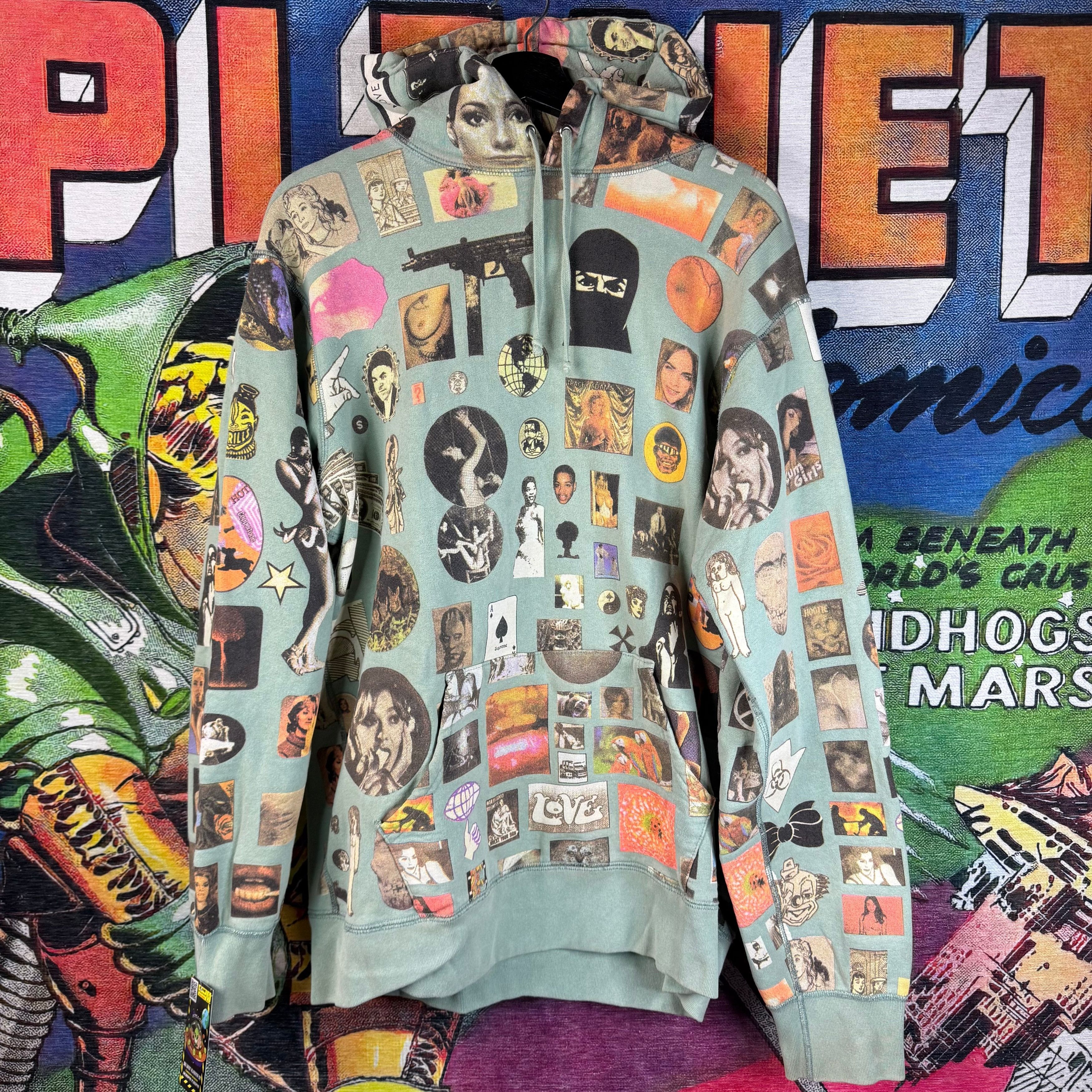 Hypebeast × Supreme Supreme 04' F.U.C.K B.U.S.H Split Hoodie