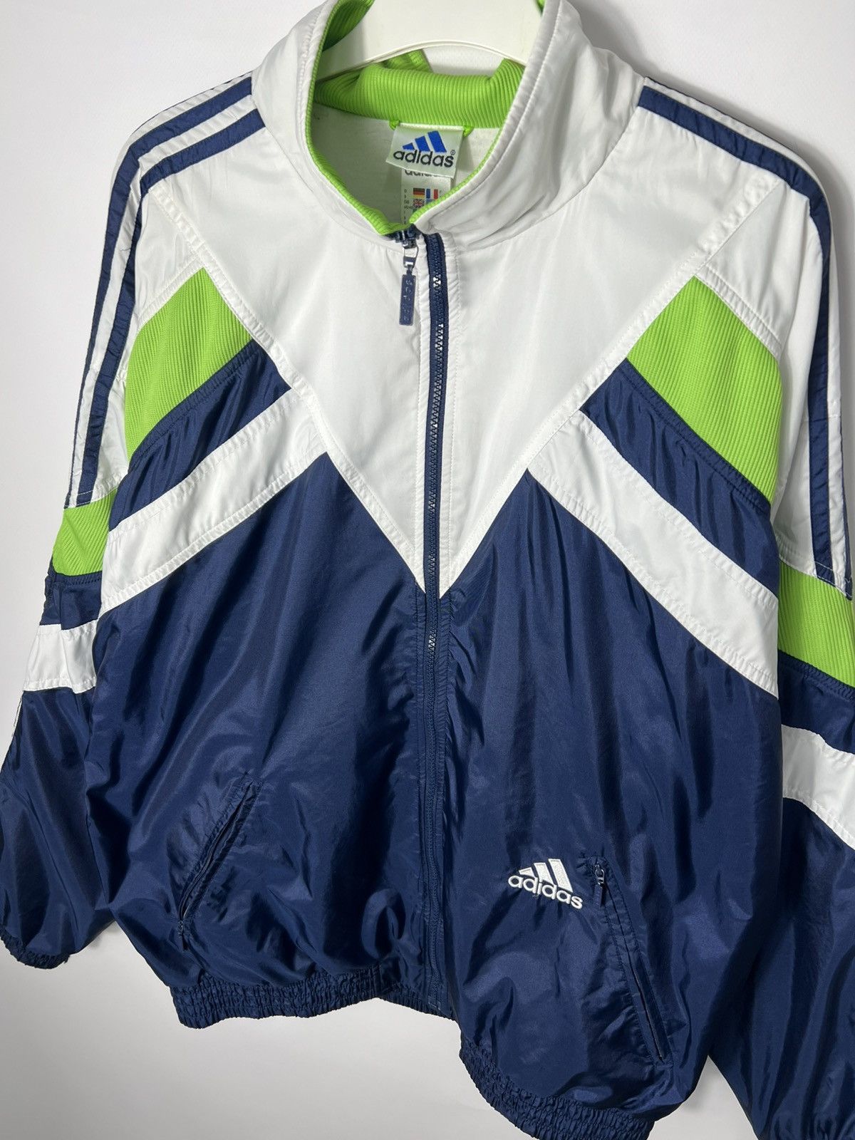 Adidas ADIDAS VINTAGE NEYLON JACKET Y2K 00s SOCCER JACKET RETRO Size US XL / EU 56 / 4 - 2 Thumbnail