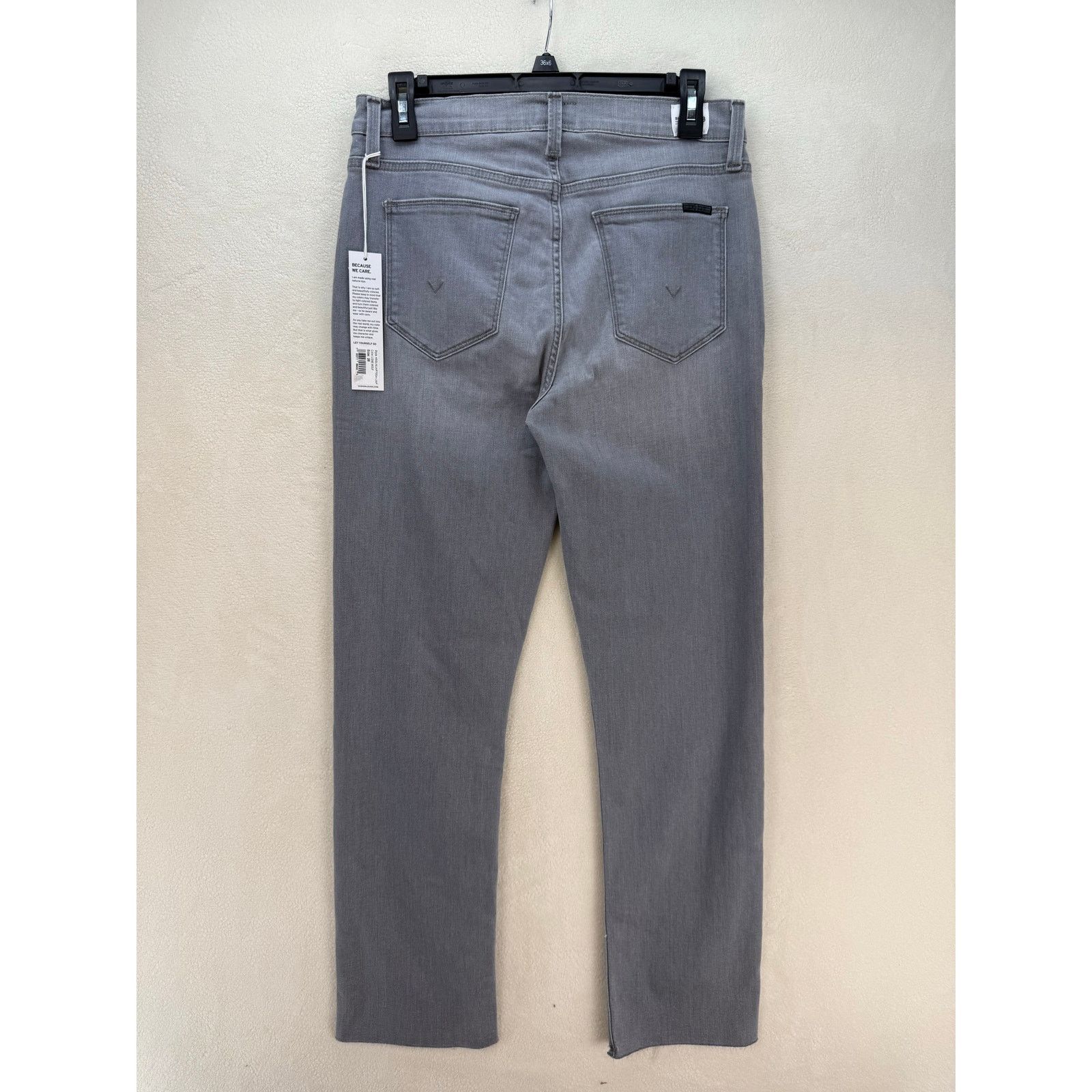 Hudson HUDSON WOMEN'S 28 STRAIGHT LEG CROPPED JEANS LONEWOLF GREY Size 28" / US 6 / IT 42 - 7 Thumbnail
