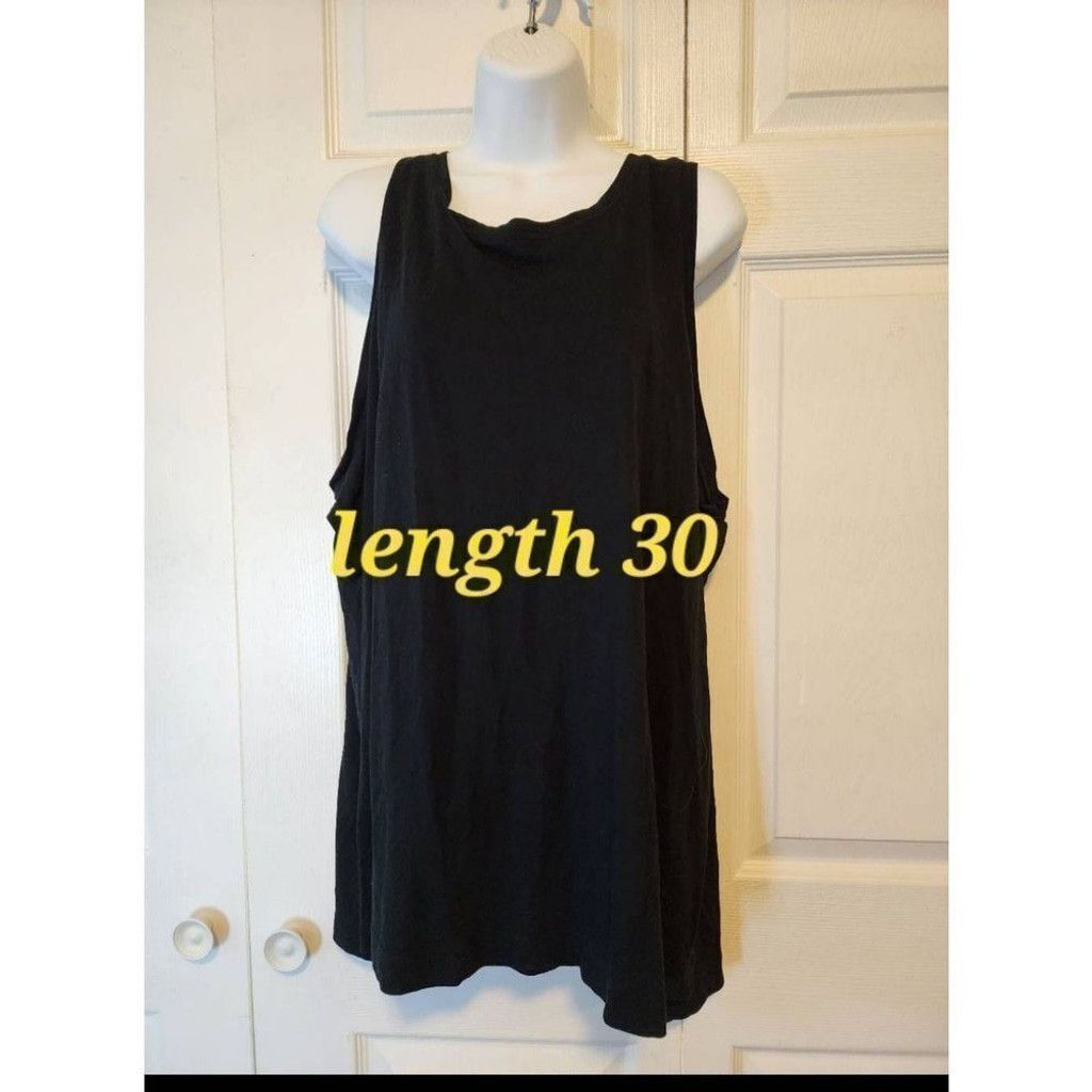 Old Navy Old Navy Black Maternity Tank Top Size 3XL / US 20-22 - 7 Thumbnail