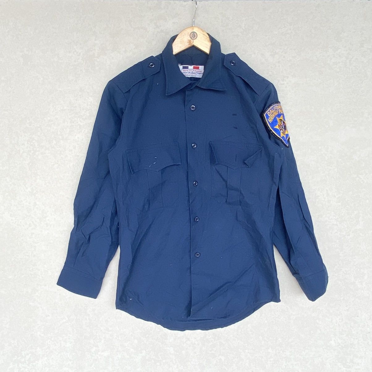Other Vintage Policeman Uniform Shirt With A Button Up Navy Blue Size US M / EU 48-50 / 2 - 1 Thumbnail