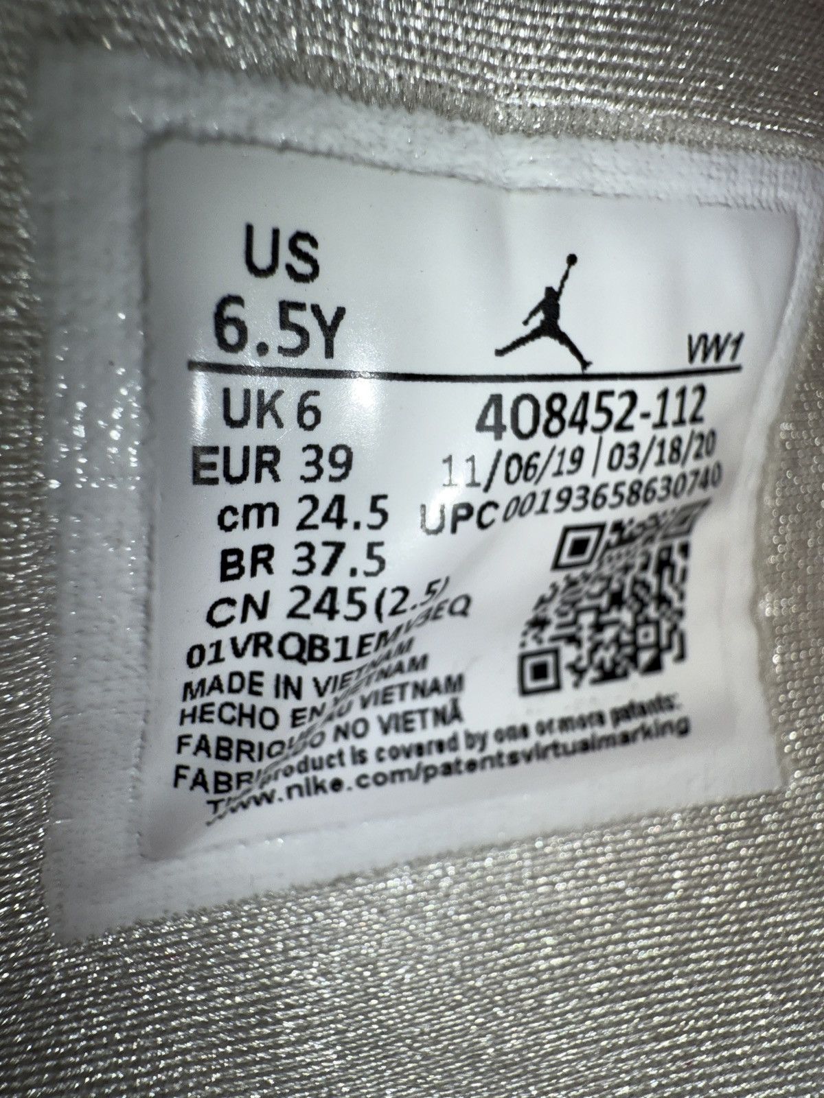 Nike Jordan Metallic Red Fours Size US 8 / IT 38 - 6 Thumbnail