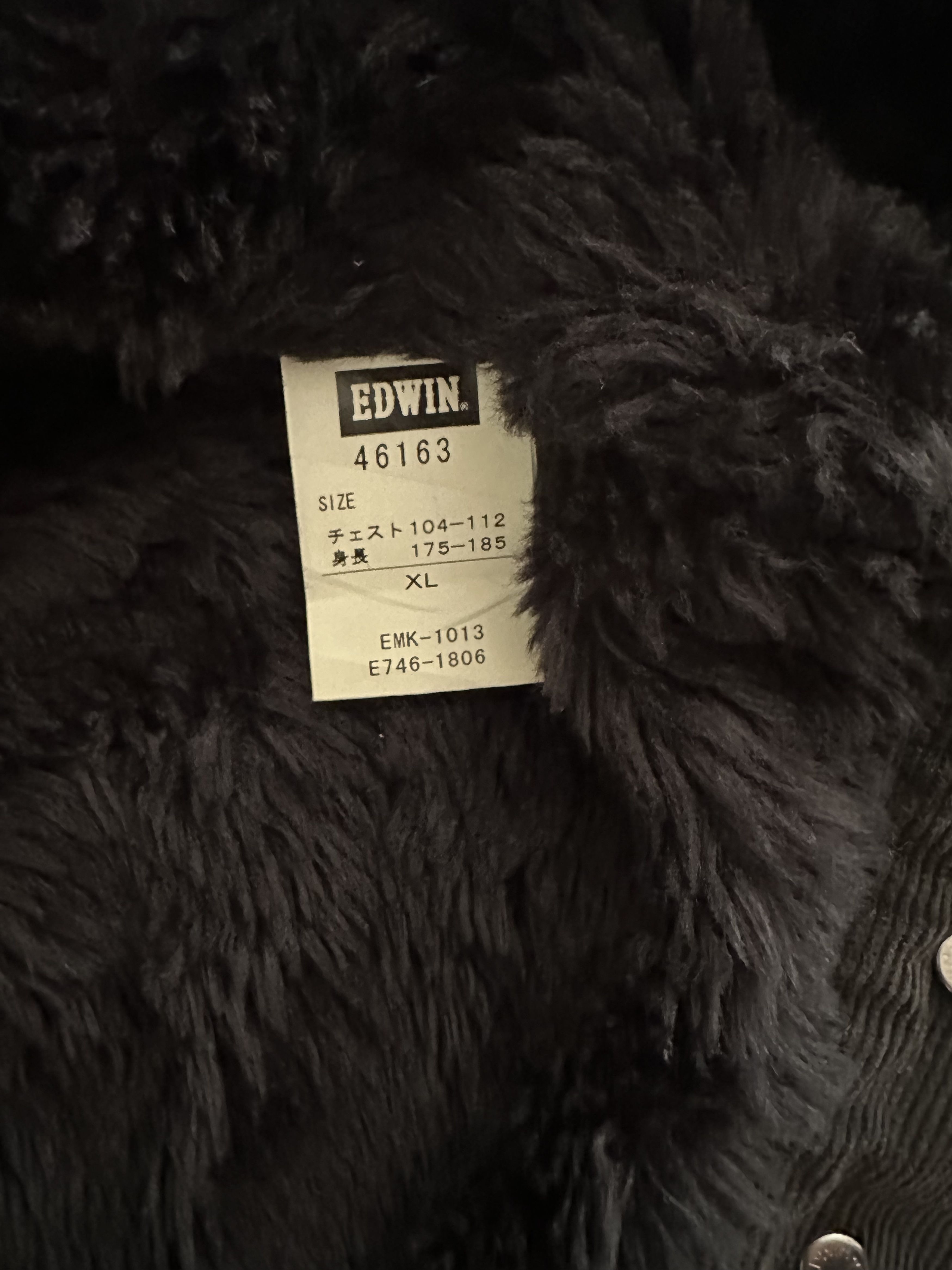 Edwin Edwin SHEARLING DENIM JACKET - Size XL*. Size US XL / EU 56 / 4 - 8 Thumbnail