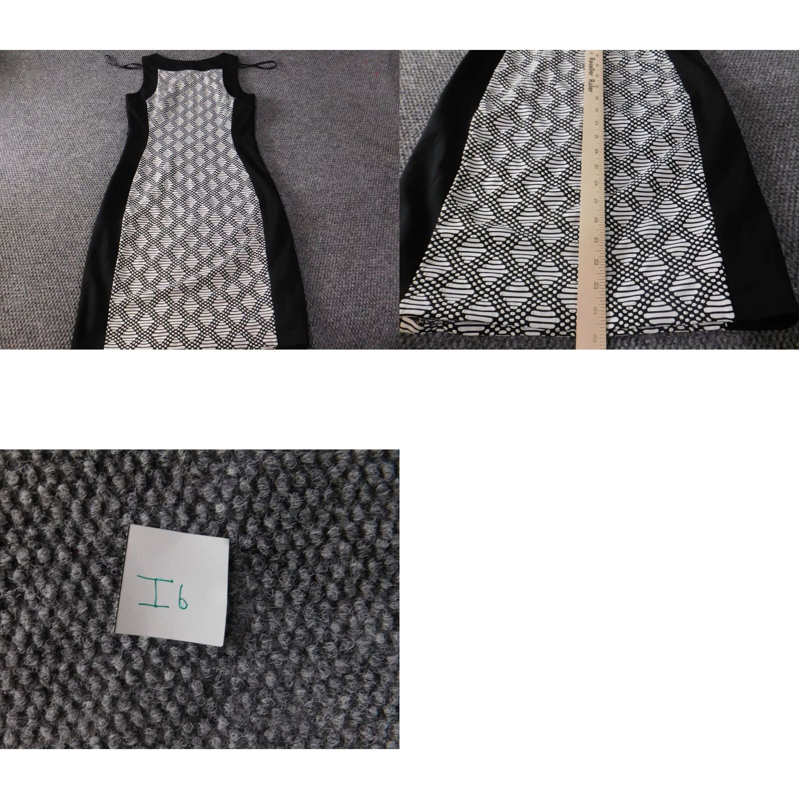 Calvin Klein Calvin Klein Womens Dress A-Line Zip Knit Polyester Plaid Gray 4 Short Sleeveless Crew Neck Casual Summer Size 27" / US 4 / IT 40 - 8 Thumbnail