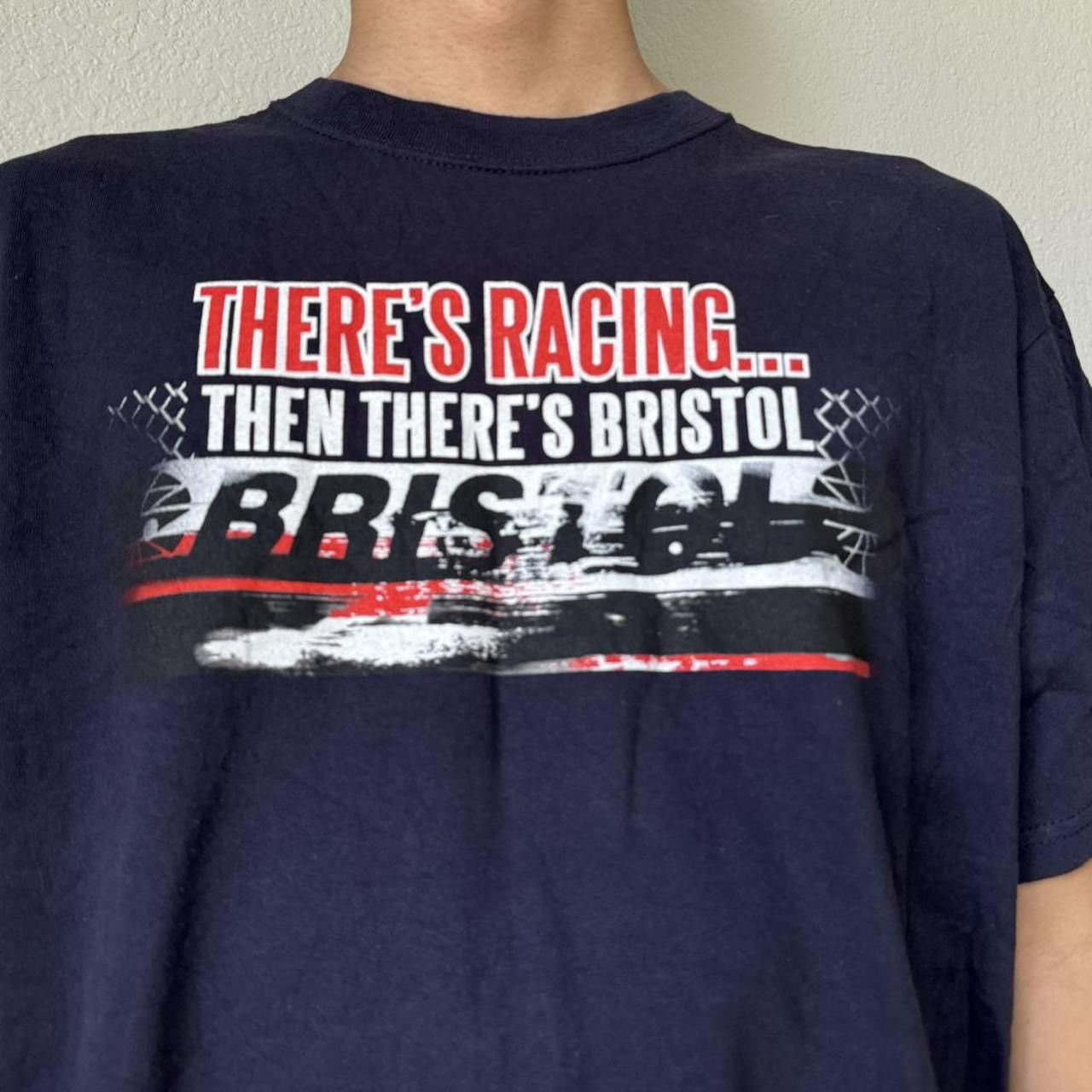 Chase Authentics × NASCAR × Vintage Vintage 2000 Bristol Nascar Racing Graphics Tee Shirt Size US L / EU 52-54 / 3 - 4 Thumbnail