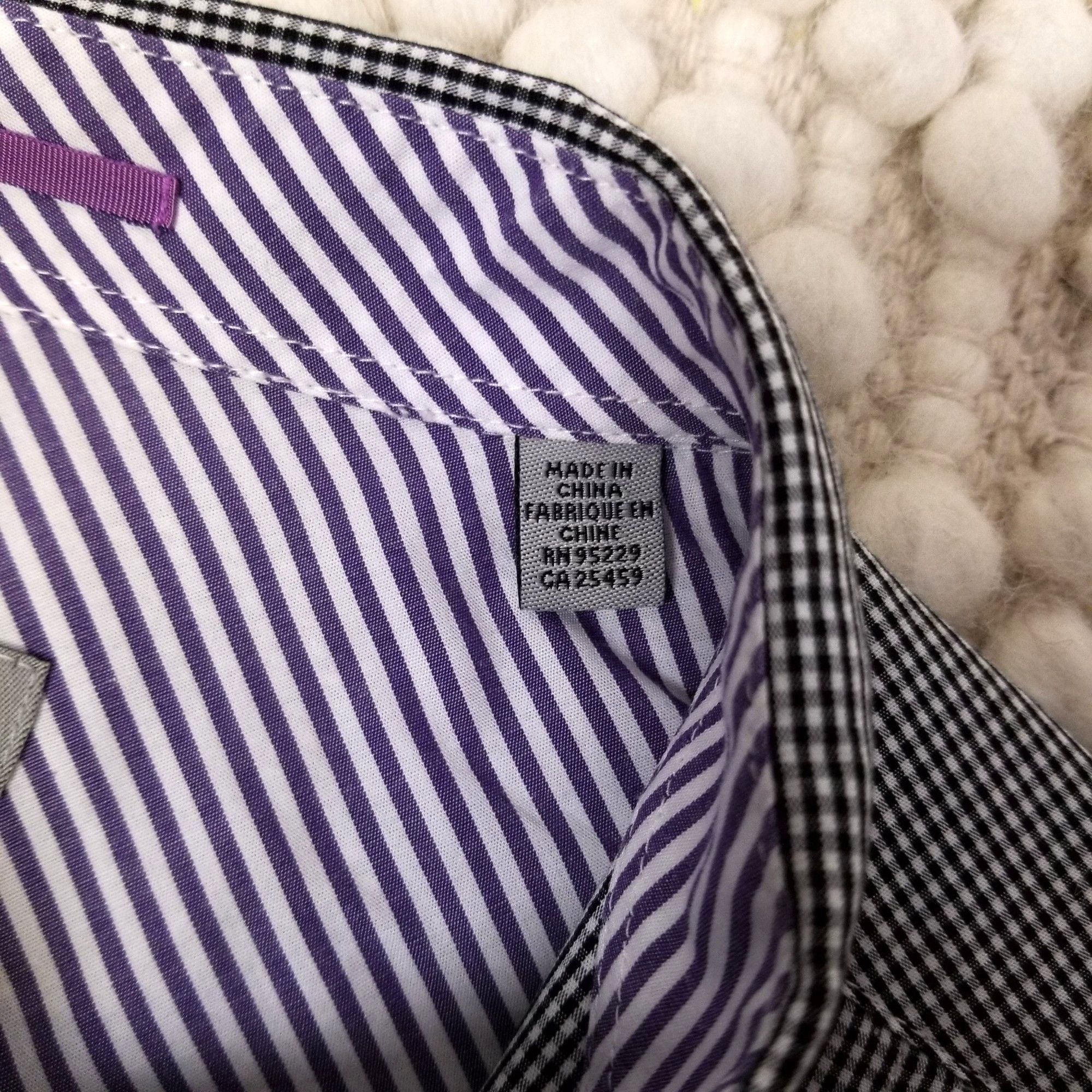 Ted Baker Norping Tapered Fit Collared Shirt in Micro Gingham Size US XXL / EU 58 / 5 - 8 Thumbnail