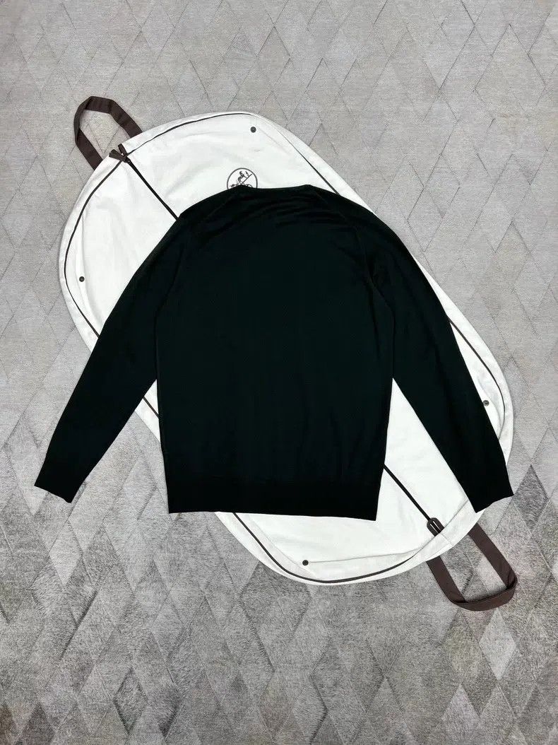 Loro Piana Loro Piana Dark night green knitted sweater, 100% fine woo Size US M / EU 48-50 / 2 - 4 Thumbnail