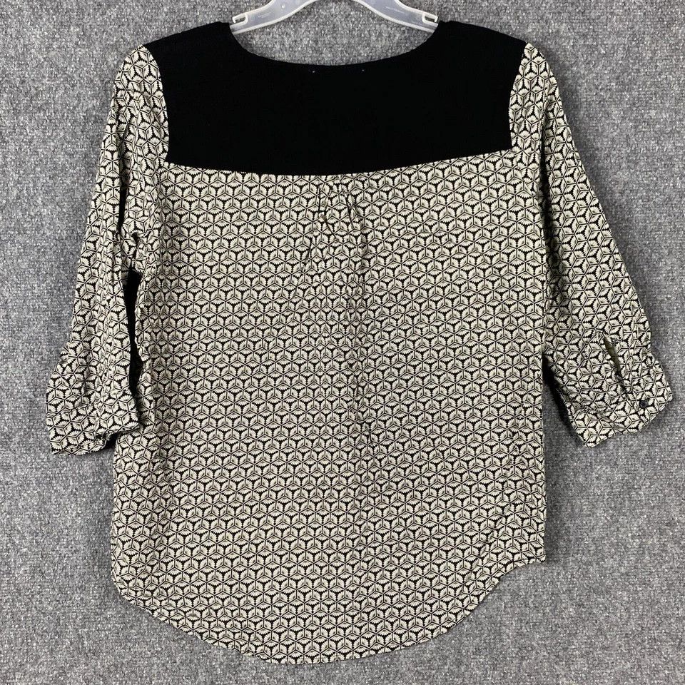 Other Olive + Oak Blouse XL Women's 3/4 Sleeve Adults 100% Rayon Size XL / US 12-14 / IT 48-50 - 6 Thumbnail