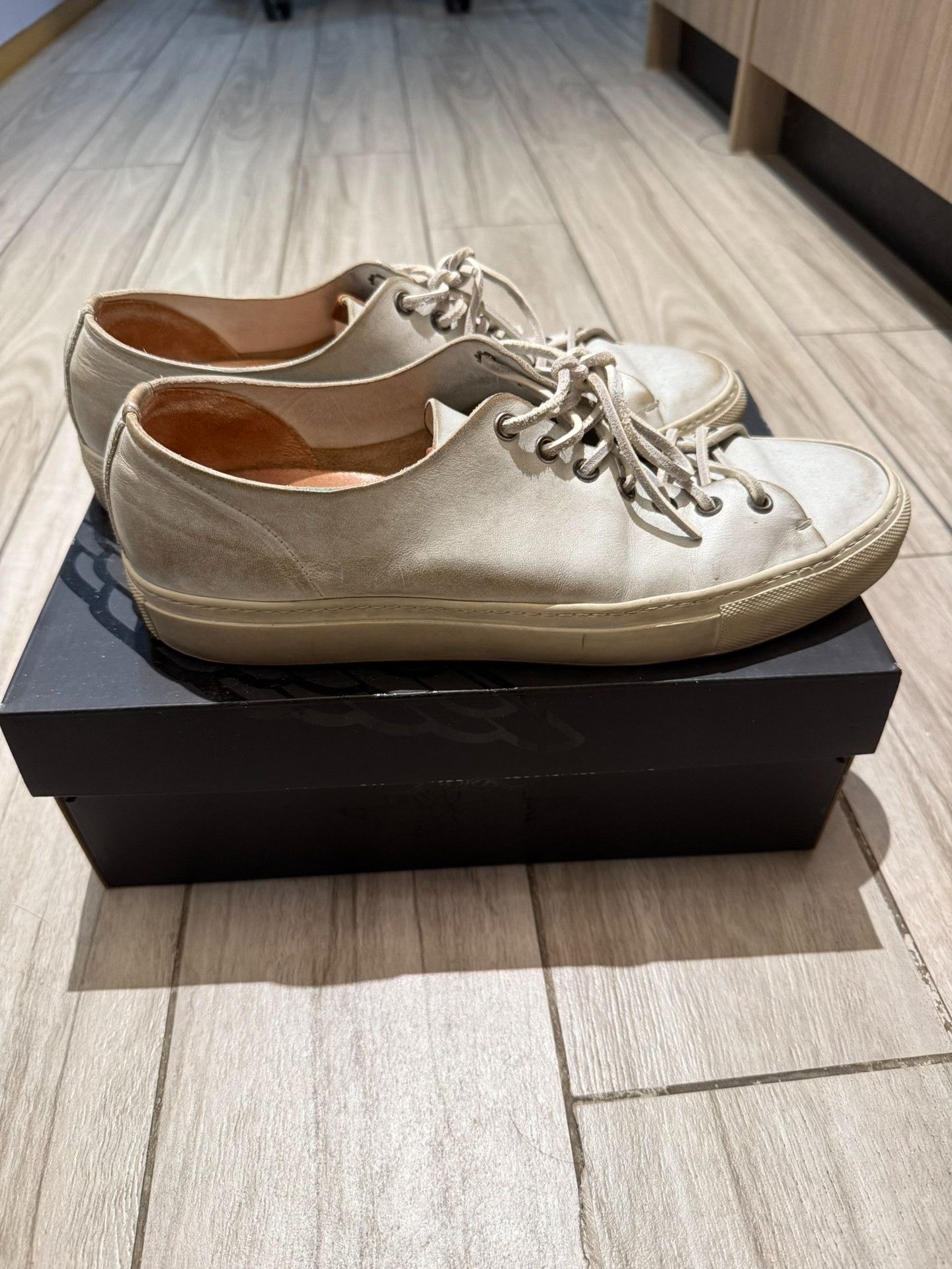 Buttero BUTTERO White Leather Casual Shoes Size US 8.5 / EU 41-42 - 1 Thumbnail