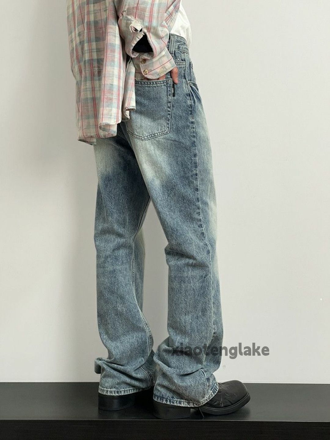 Jean × Vintage washed faded cleanfit yuppie utility bootcut jeans Size US 32 / EU 48 - 4 Thumbnail