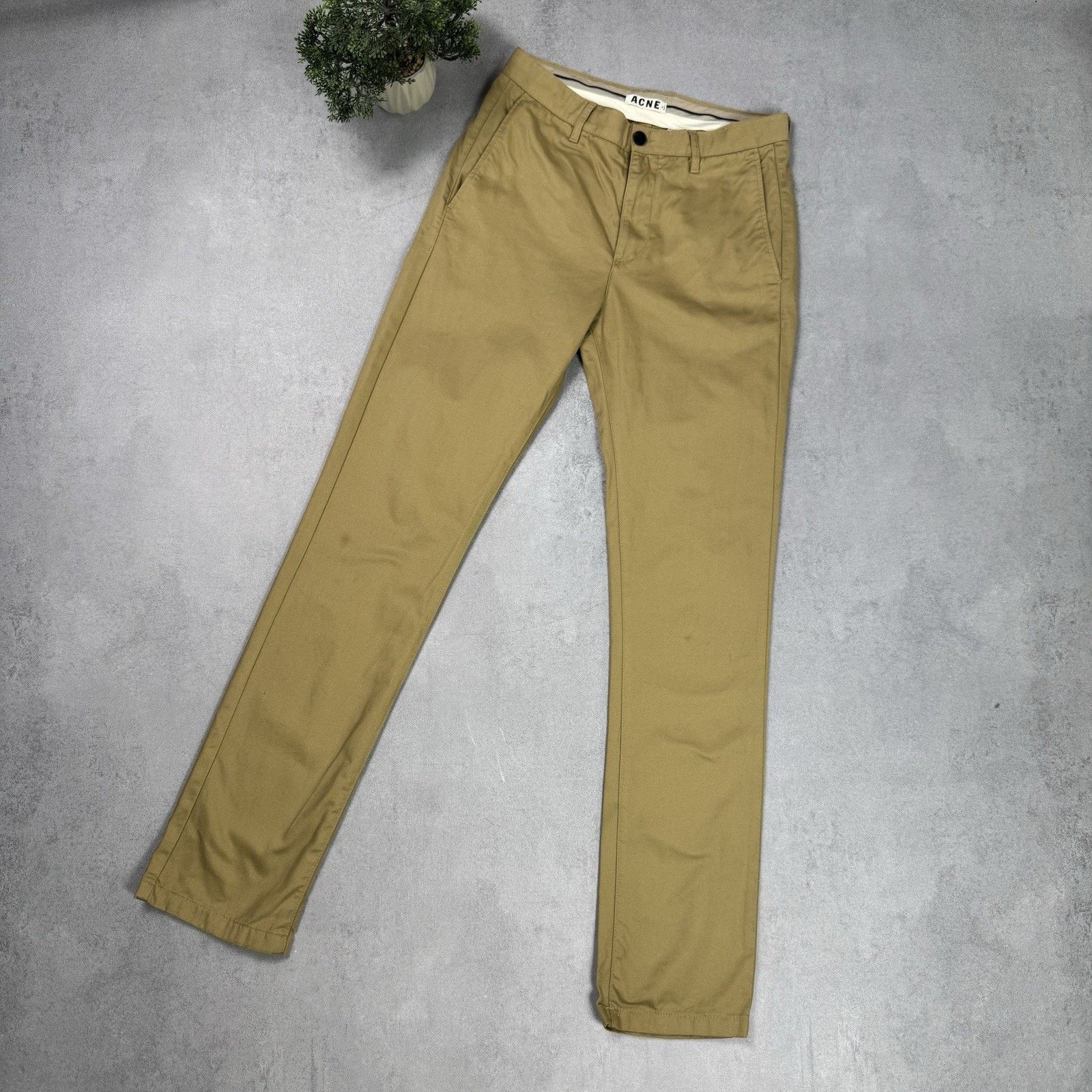 Acne Studios Acne Studios Rock Twill Chino Pants Beige Size 48 Size US 32 / EU 48 - 1 Thumbnail