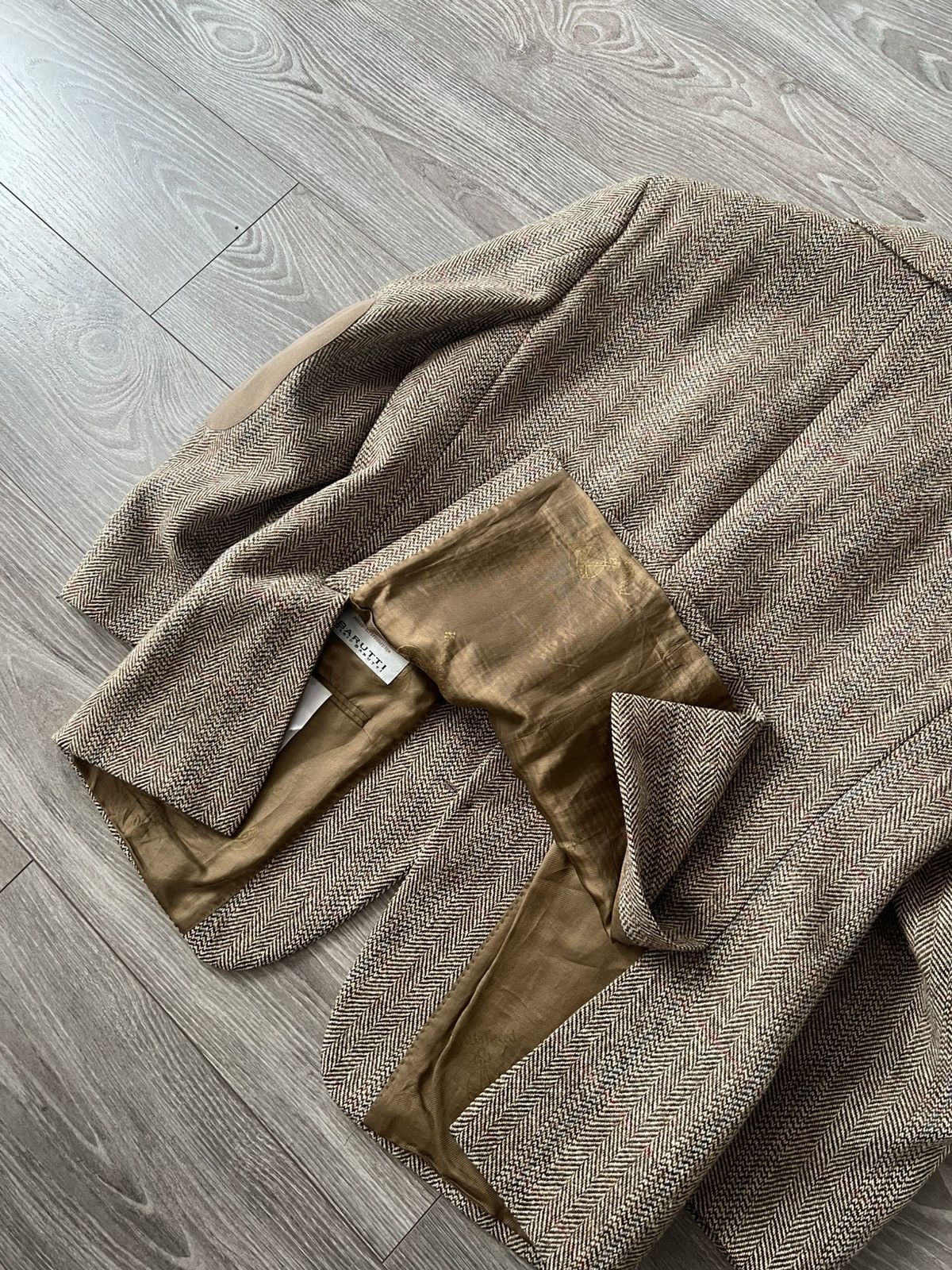 Harris Tweed ‼️Vintage Harris Tweed x Barutti Prime Collection Wool Blazer Size 42S - 20 Thumbnail