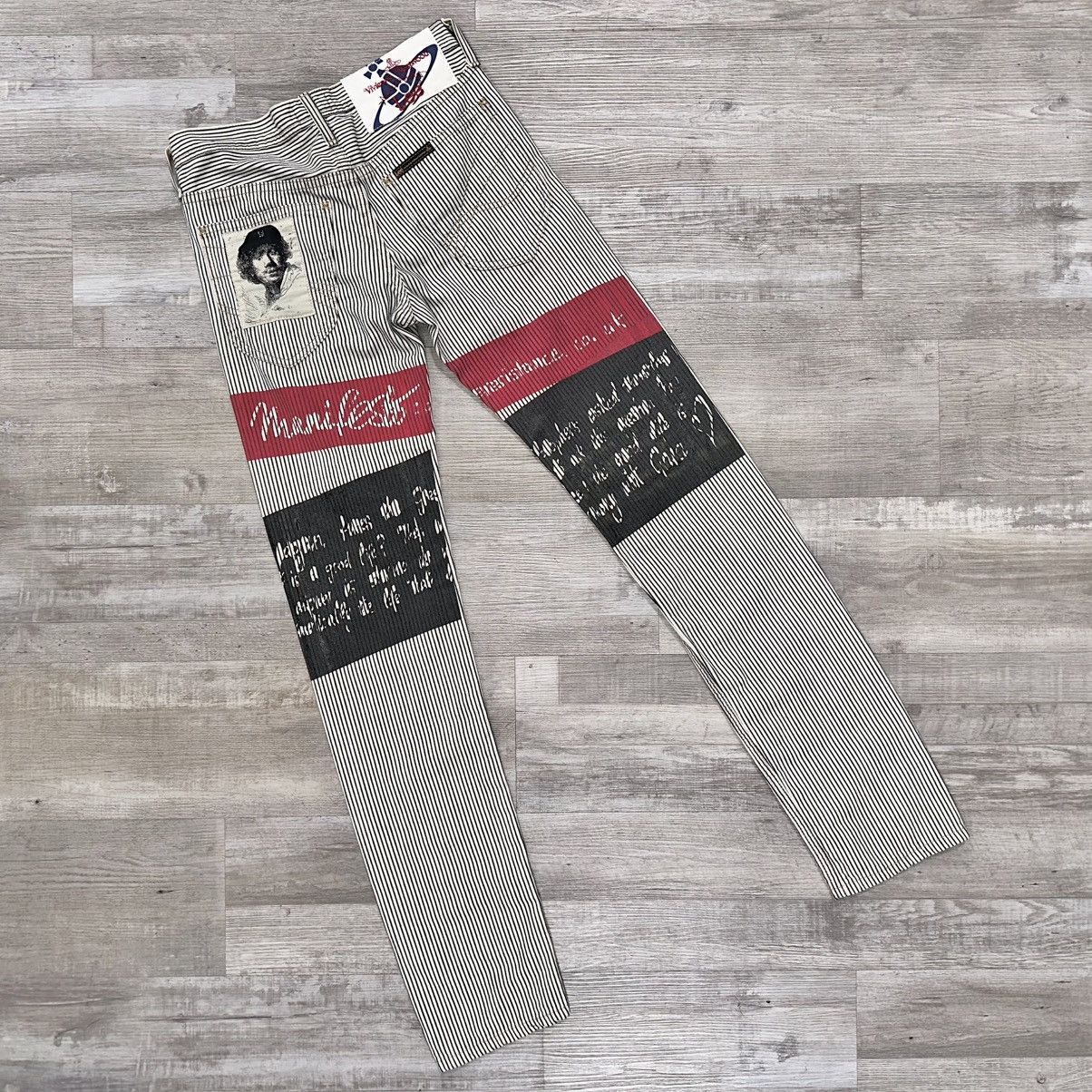 Lee × Vivienne Westwood VIVIENNE WESTWOOD X LEE PIN STRIPE JEANS Size US 28 / EU 44 - 5 Thumbnail