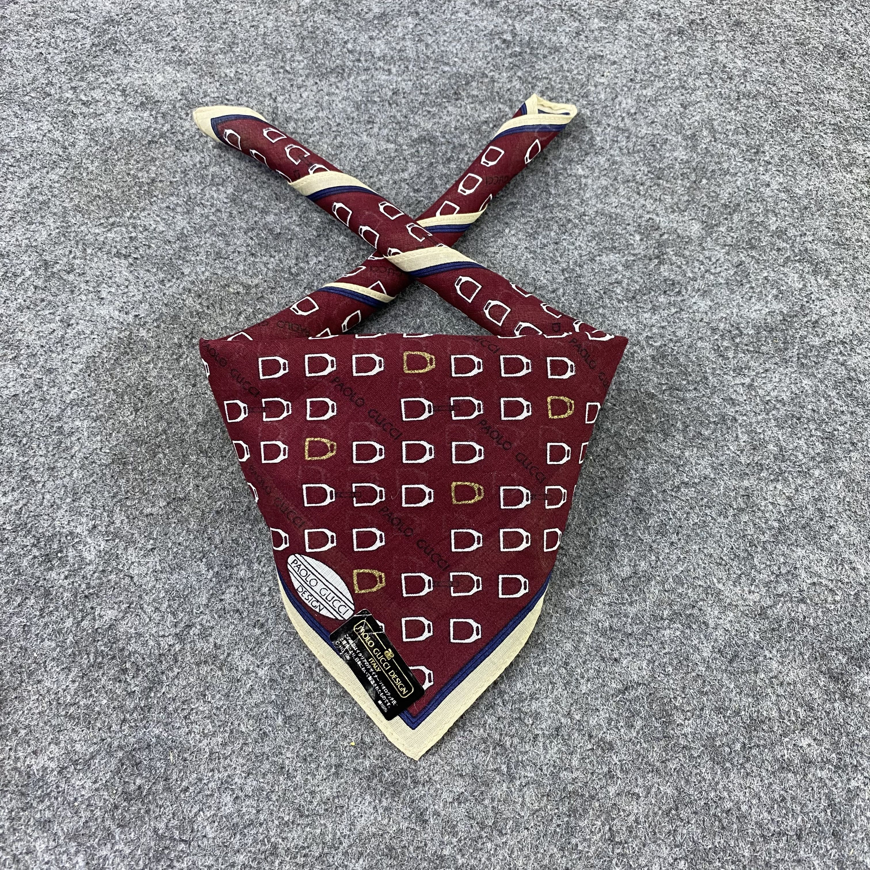Paolo Gucci Paolo Gucci Handkerchief / Bandana / Neckerchief-B1474 Size ONE SIZE - 2 Thumbnail