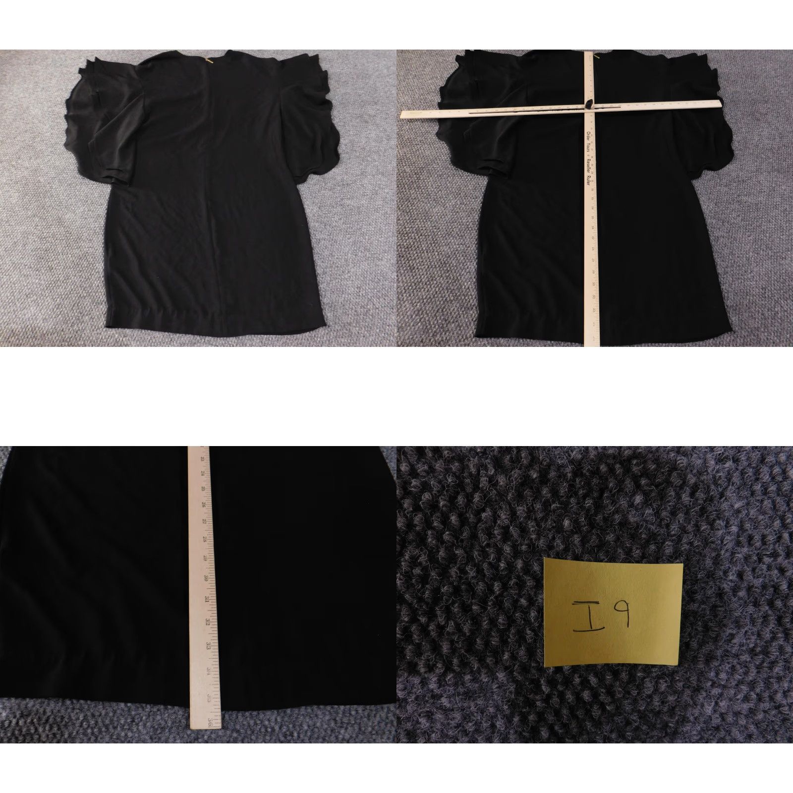 Ralph Lauren Lauren Ralph Lauren Dress Womens 12 Black Flutter Ruffle Sleeve Shift Cocktail Size XL / US 12-14 / IT 48-50 - 9 Thumbnail