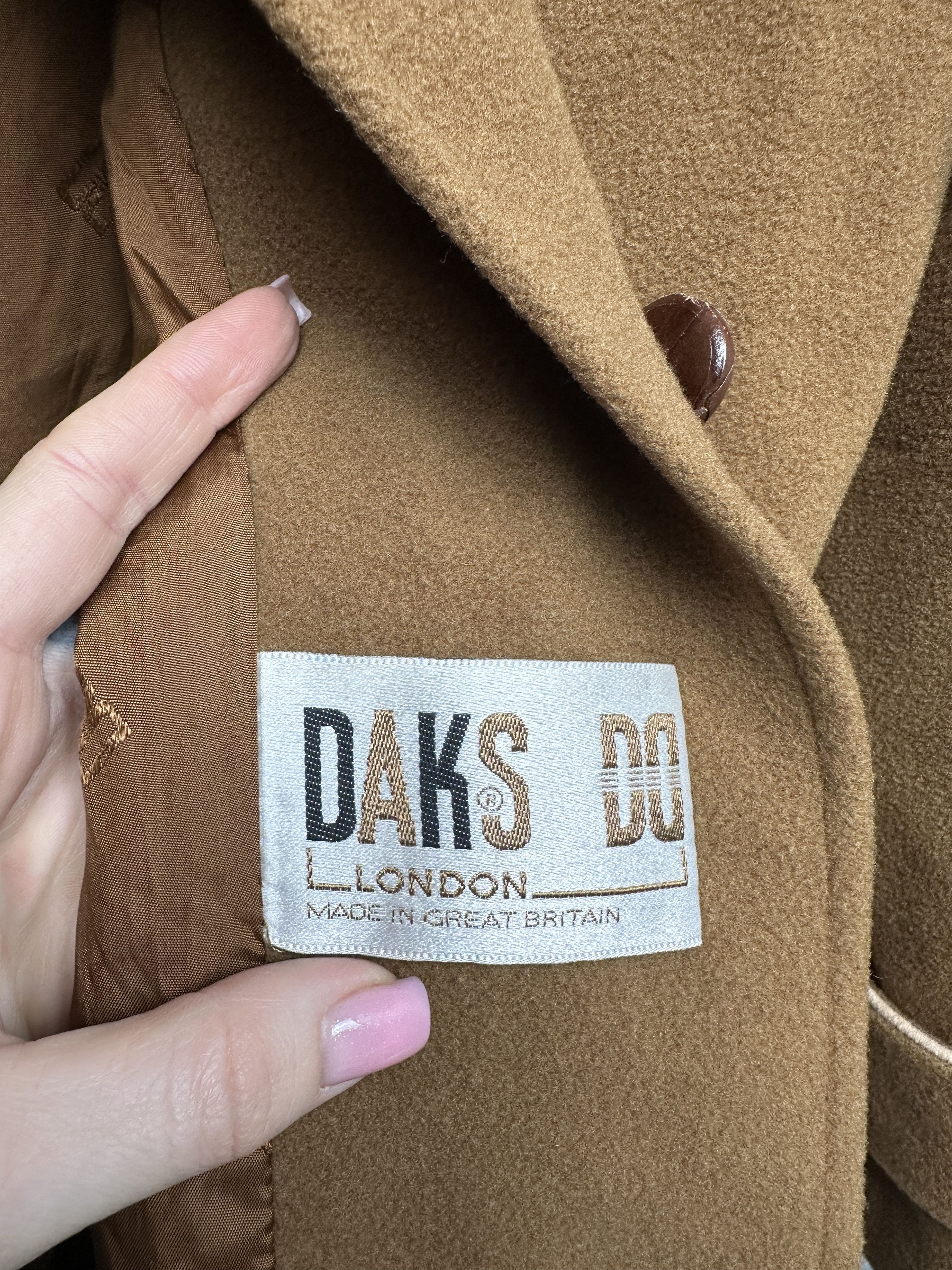 DAKS DAKS Vintage Womens Wool Coat Jacket Size L / US 10 / IT 46 - 7 Thumbnail