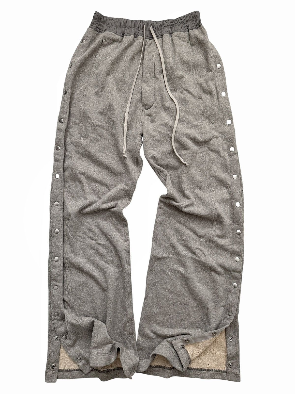 Rick Owens 2025 Melange Grey Terry Pusher Pants Size US 32 / EU 48 - 1 Thumbnail