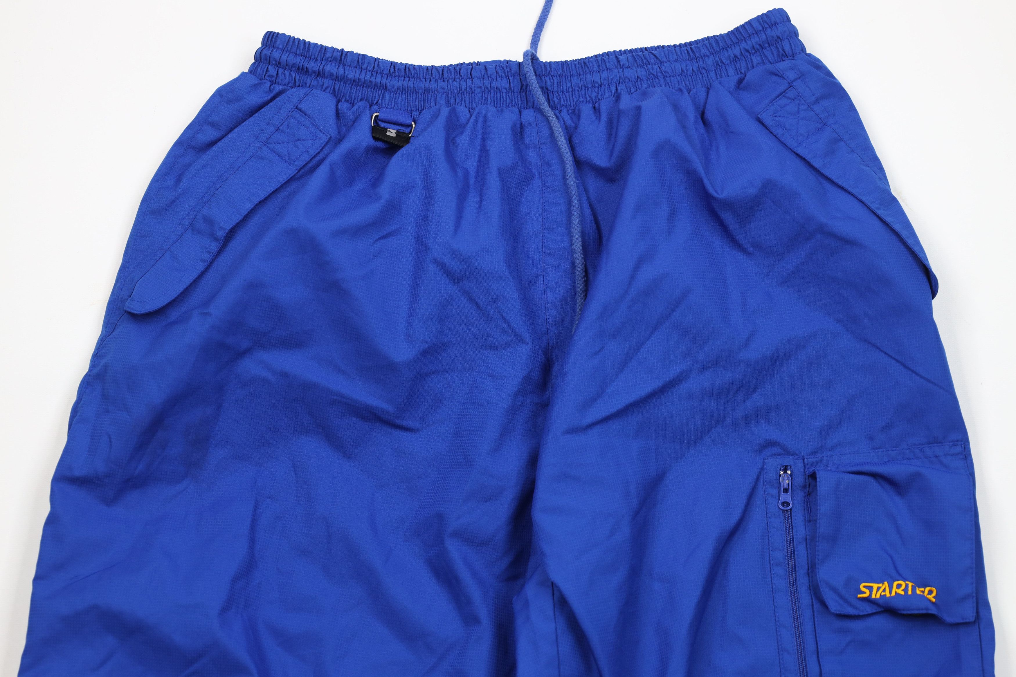 Starter Vintage 90s Starter Adjustable Cuff Wide Leg Cargo Pants Size US 36 / EU 52 - 2 Thumbnail