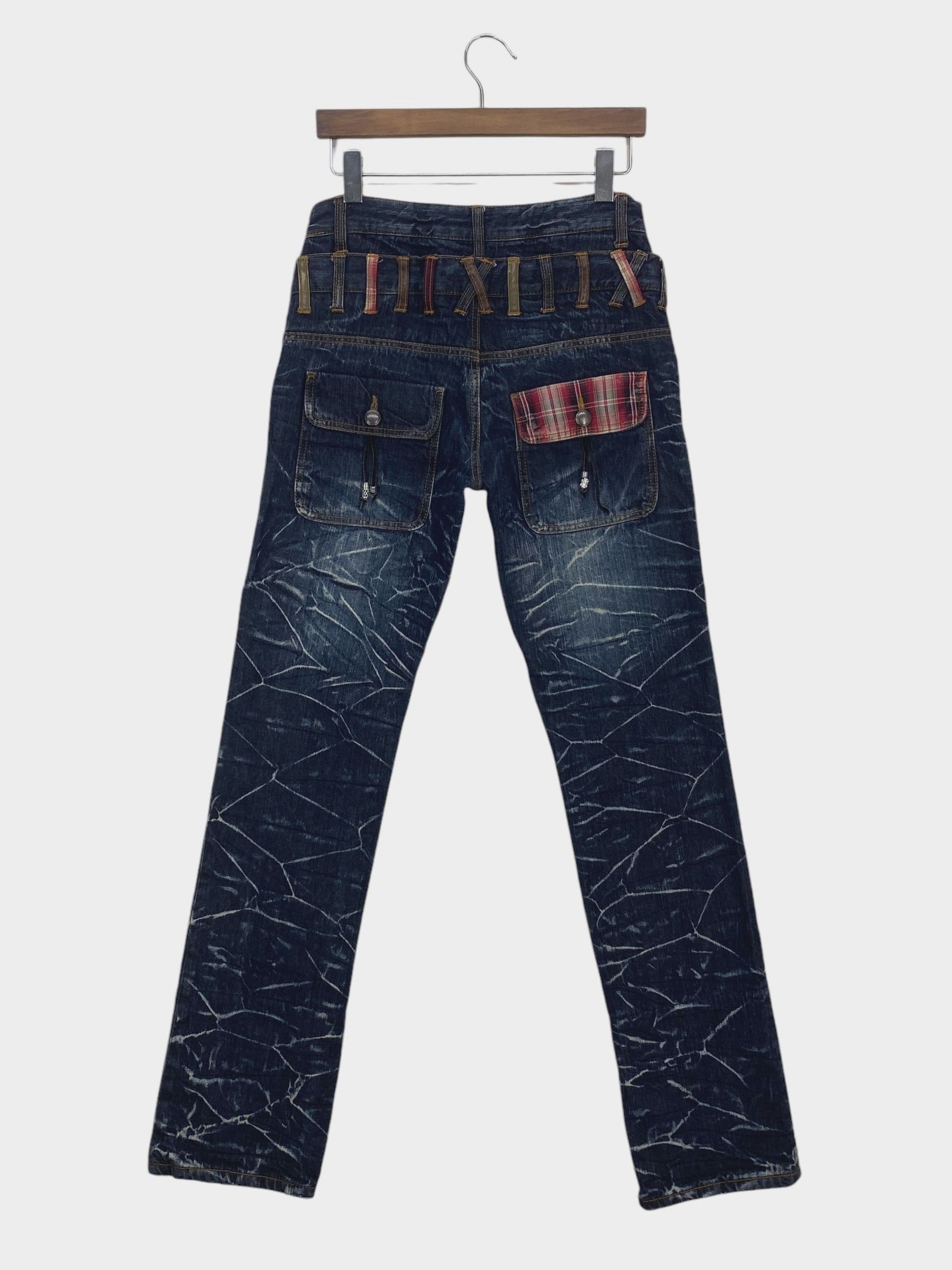 Japanese Brand Nylaus Jeans Double Waist Cropped Jeans Japanese Jeans Size US 29 - 1 Thumbnail