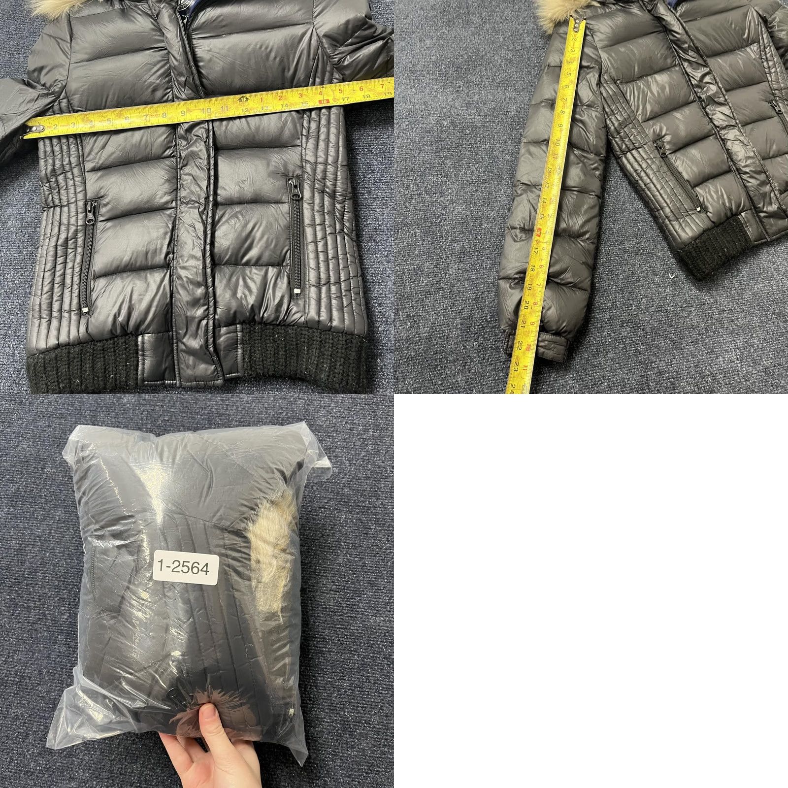American Eagle Outfitters American Eagle Outfitters XS Puffer Down Jacket Gray Faux Fur Hood Fall Winter Coat Size XS / US 0-2 / IT 36-38 - 8 Thumbnail